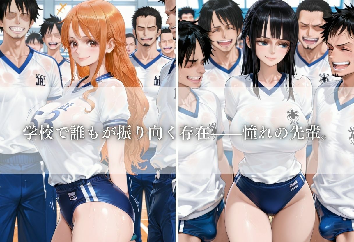 憧れの巨乳な先輩と乱れまくる話 サンプル1ページ目