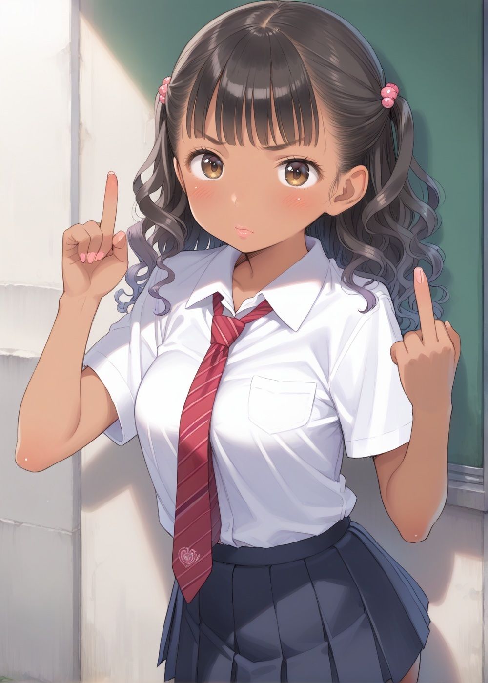 黒ギャルの弱みをにぎってわからせる話 サンプル1ページ目