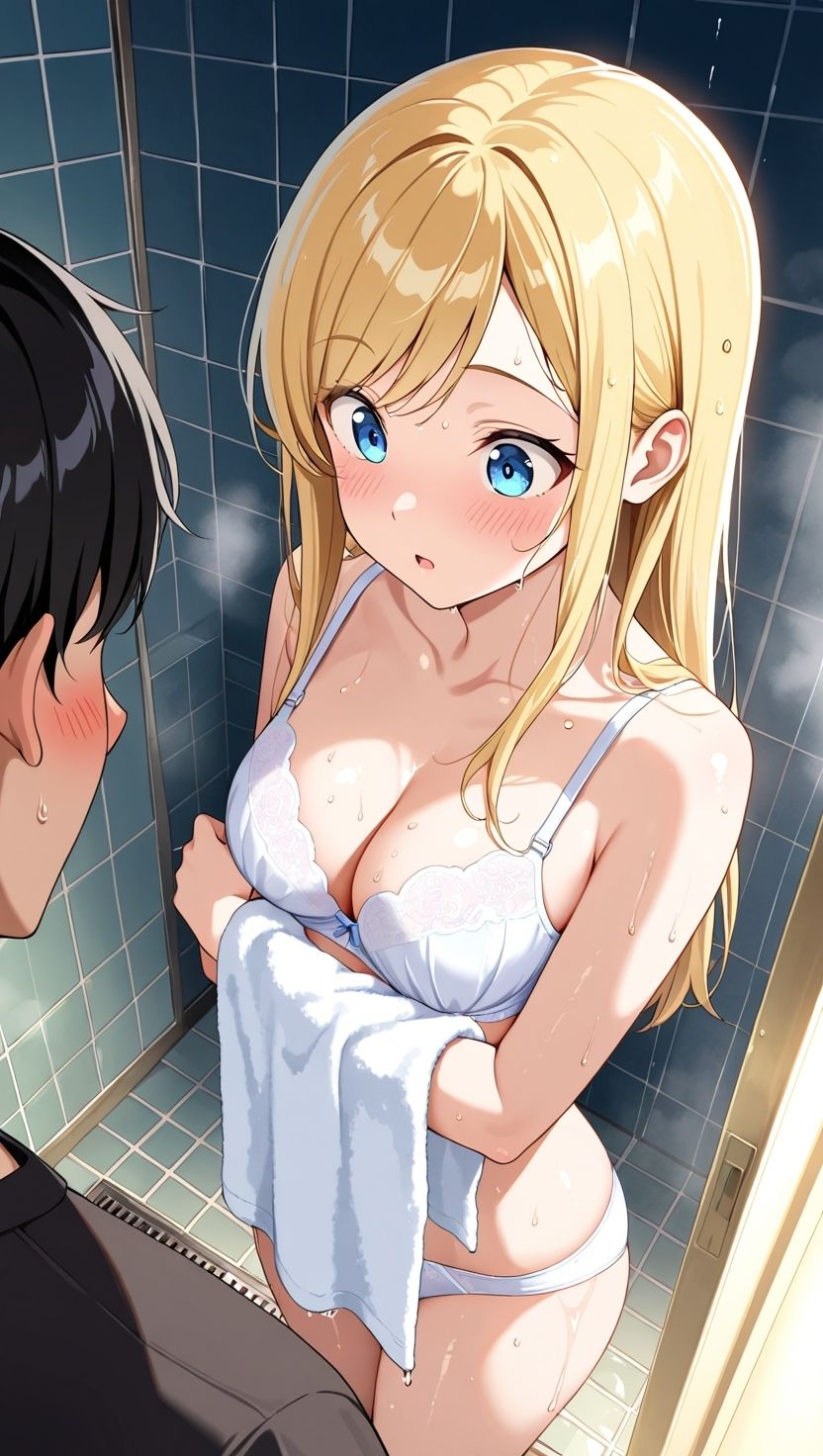 金髪ポニテ妹を3つの部屋で孕ませる夜 サンプル8ページ目
