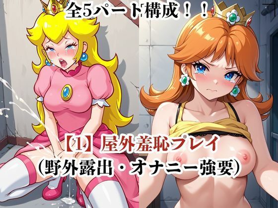 肉玩具認定証発行！！街の性処理係堕ち。―快楽と恥辱の記録―ピ●チ姫＆デ●ジー姫編 サンプル3ページ目