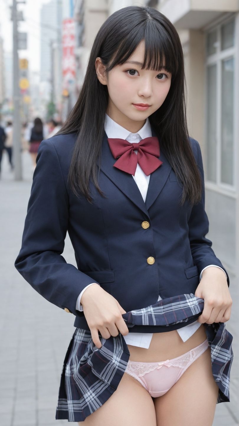 【動画】街なかでパンツを見せてくれる制服美少女たち サンプル1ページ目