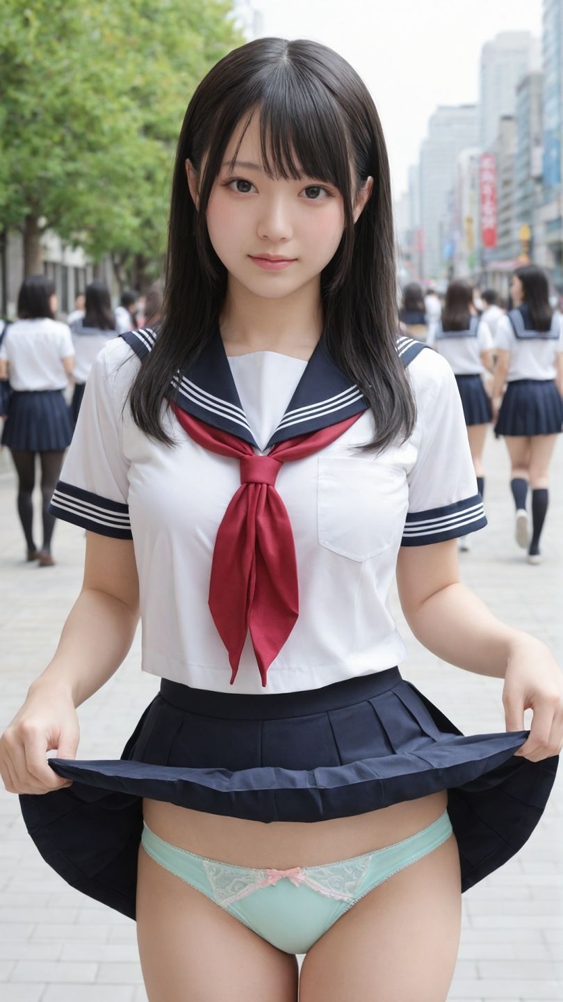 【動画】街なかでパンツを見せてくれる制服美少女たち サンプル5ページ目