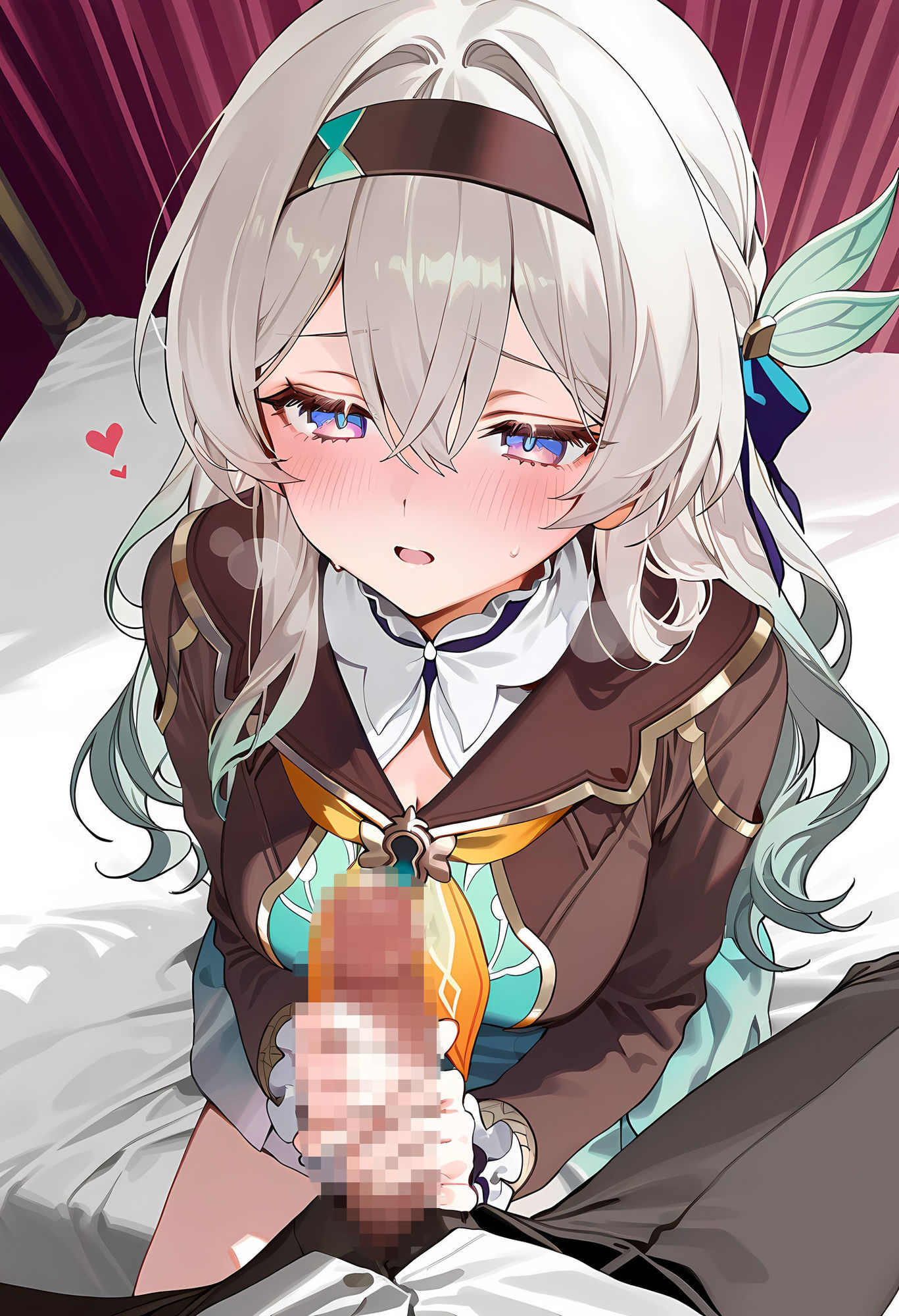 制服ホ◯ルとラブラブえっち サンプル1ページ目
