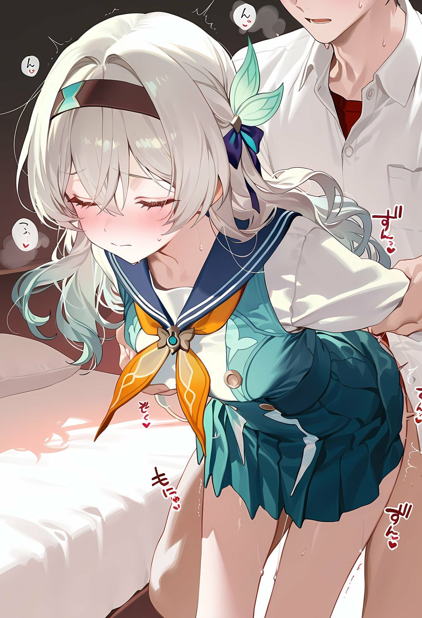 制服ホ◯ルとラブラブえっち サンプル6ページ目