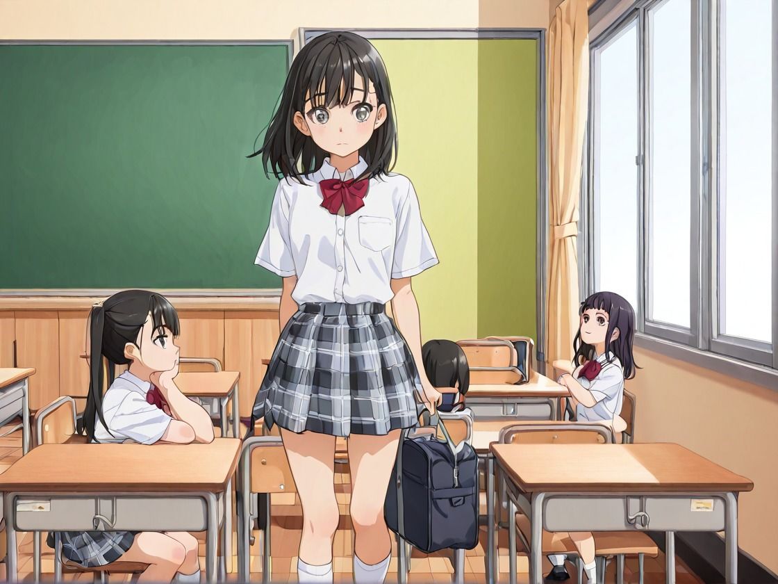 淫乱JKたちの校内乱交 サンプル1ページ目