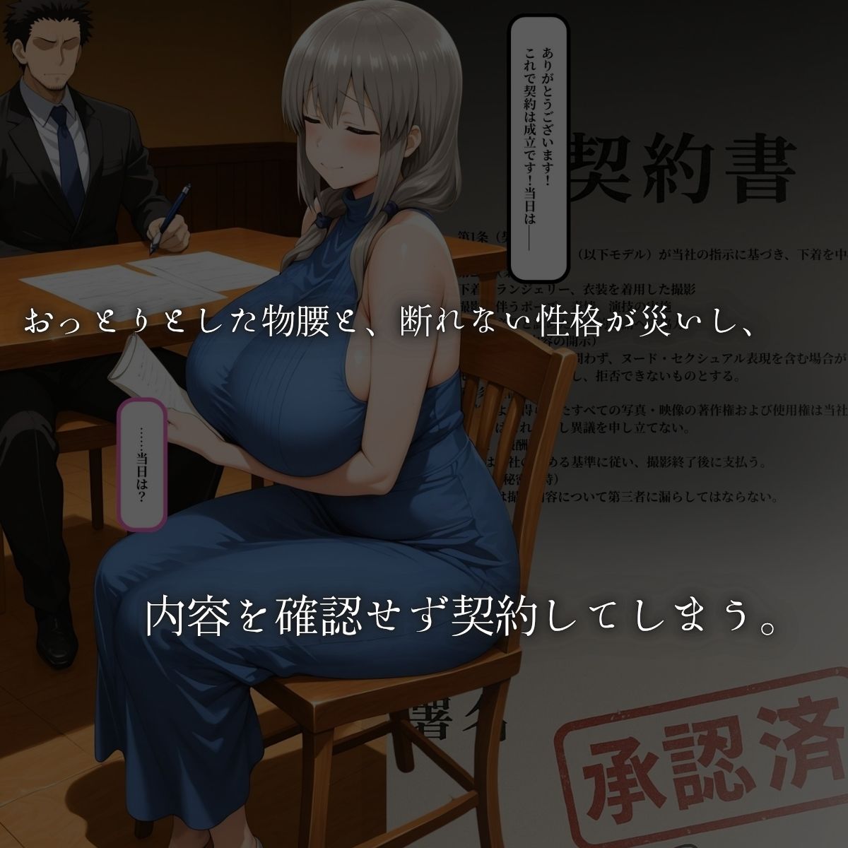 お母さんは押しに弱い！〜下着モデルのハズが実は乱交AV撮影だった〜 サンプル4ページ目