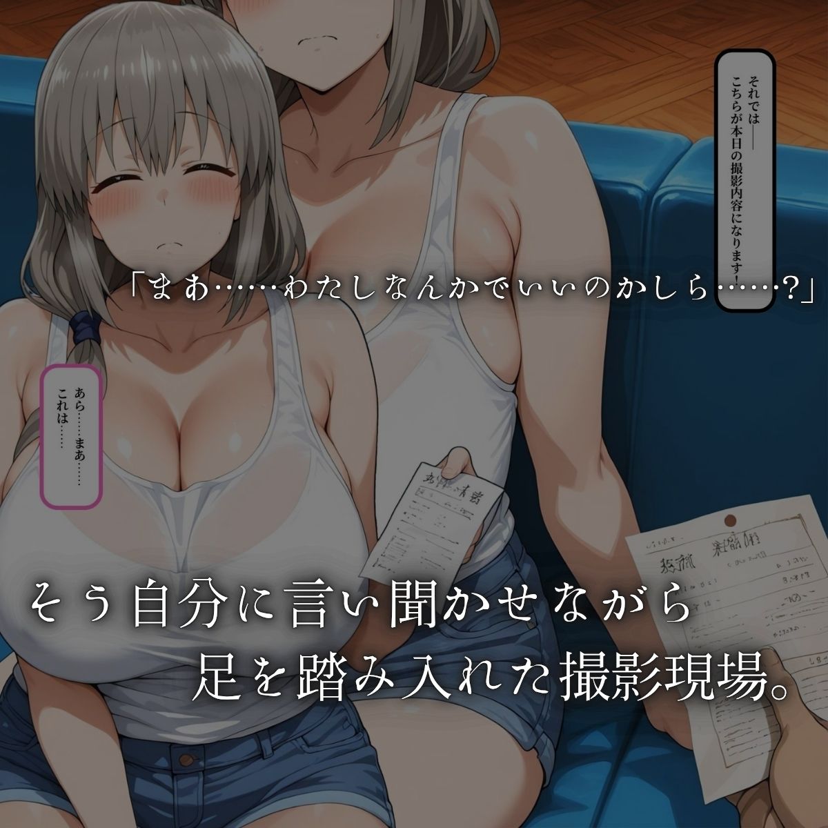 お母さんは押しに弱い！〜下着モデルのハズが実は乱交AV撮影だった〜 サンプル5ページ目