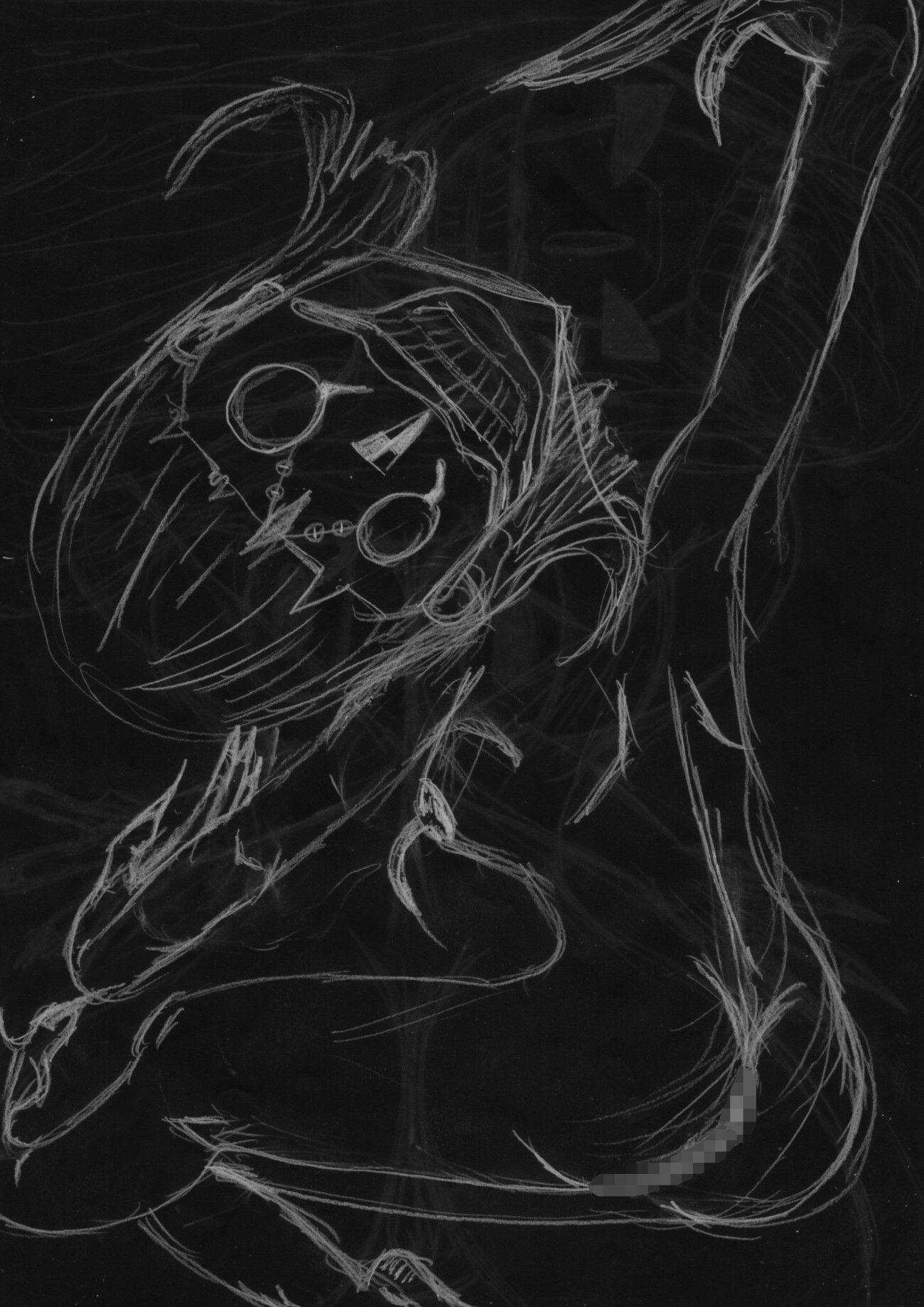 黒よりも黒いエロティックホラー黒戯絵集「マネキンポーズ11」 サンプル3ページ目