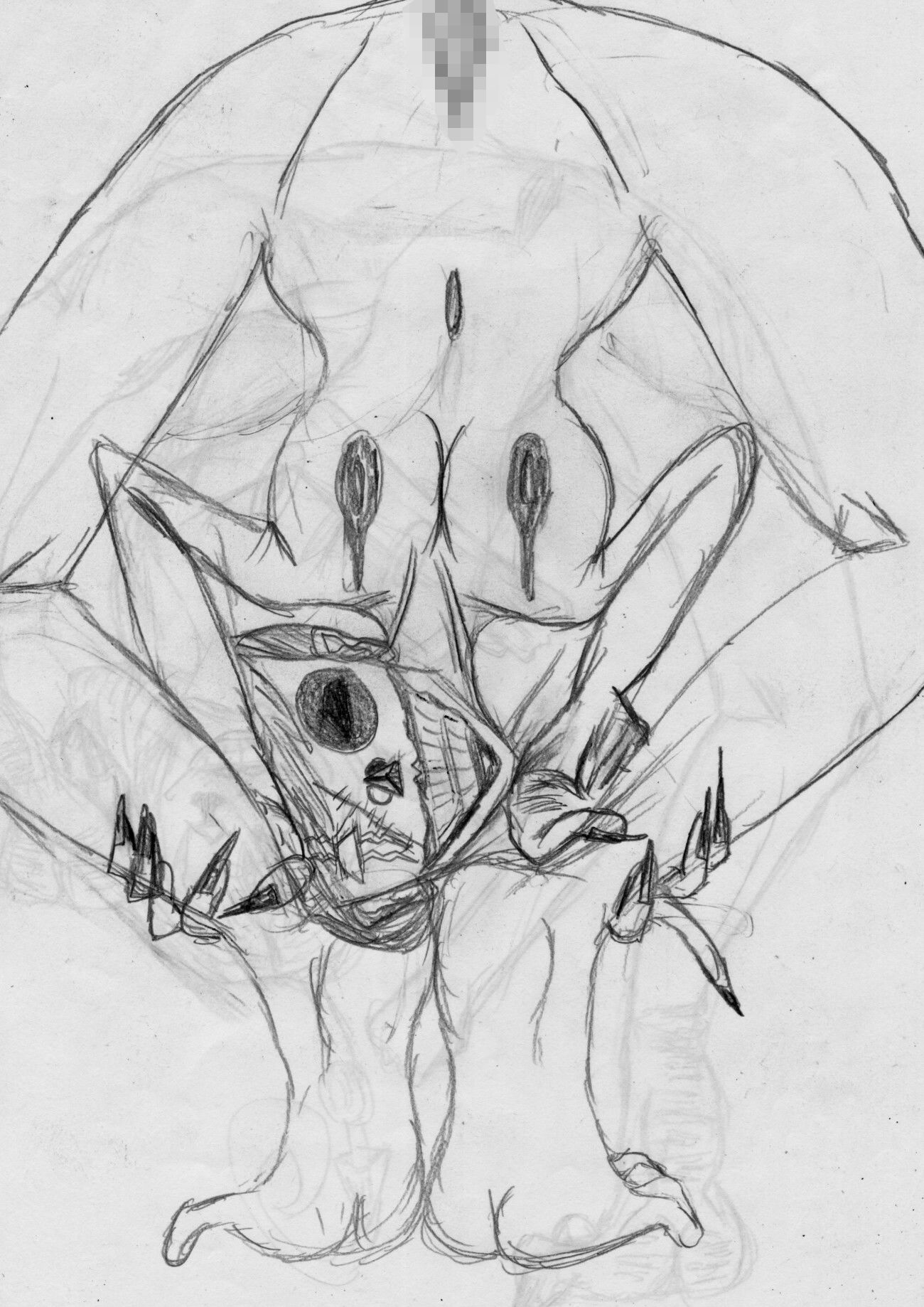 黒よりも黒いエロティックホラー黒戯絵集「マネキンポーズ11」 サンプル6ページ目
