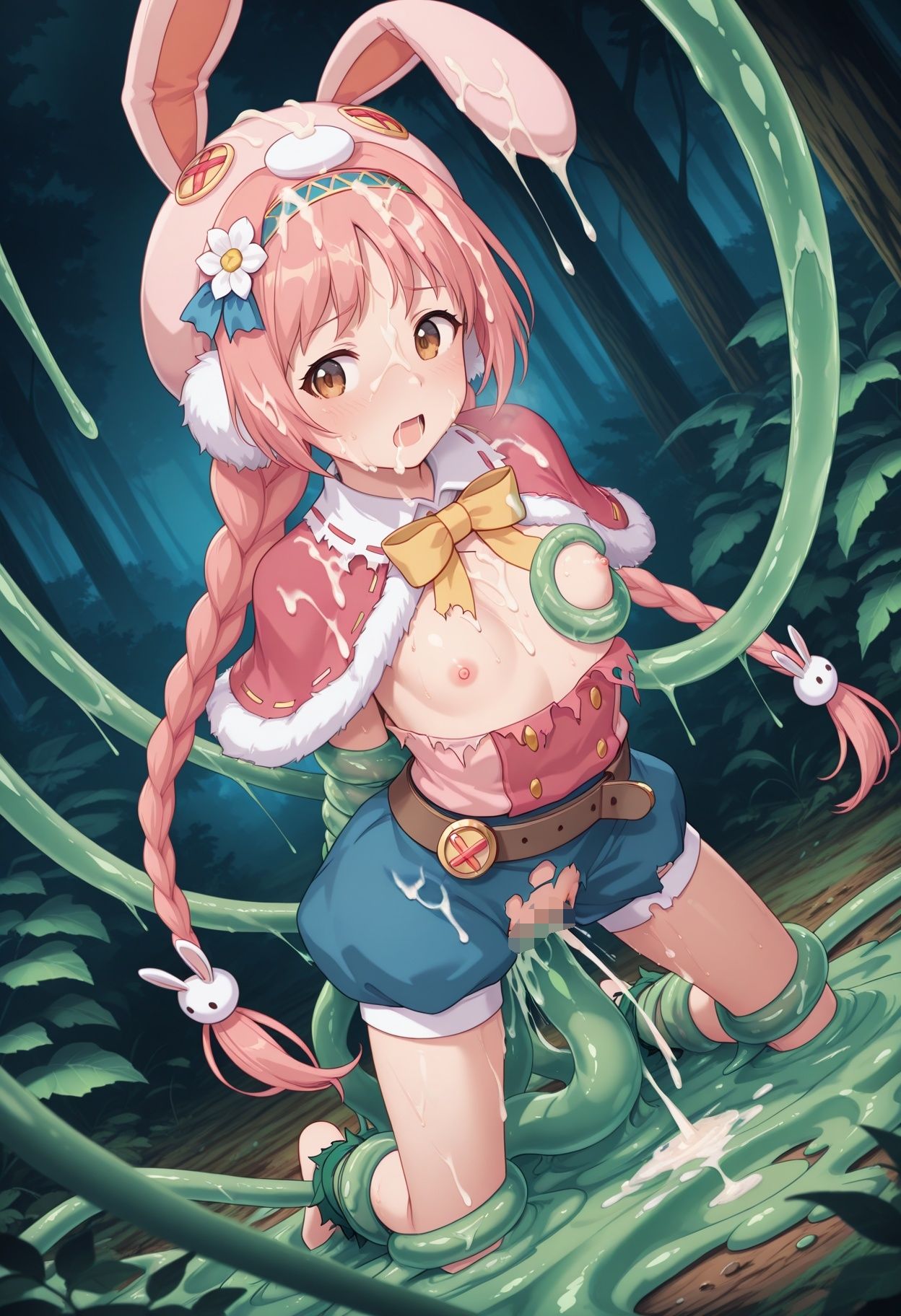 姫結兎耳触手陥落 サンプル2ページ目
