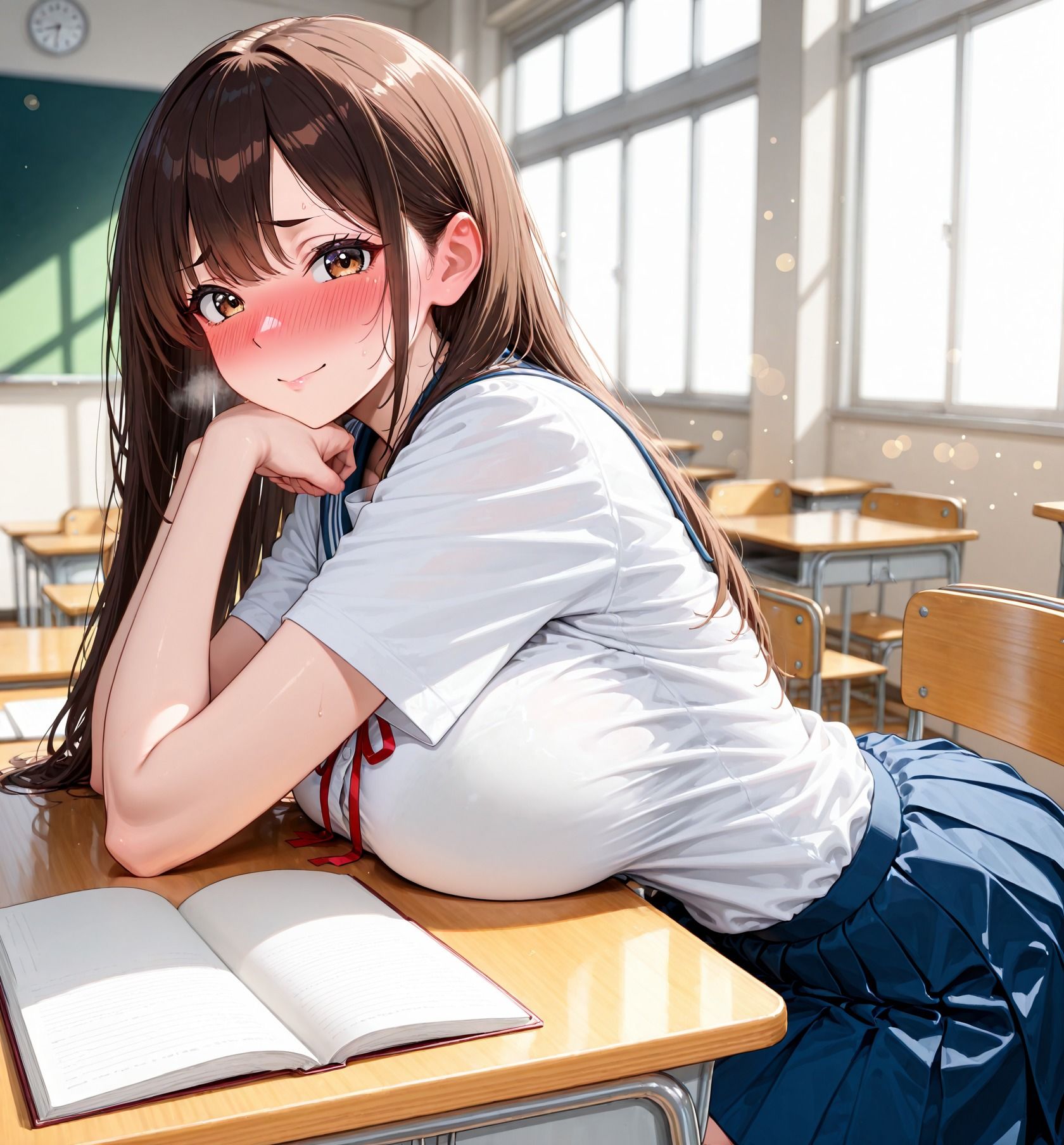 先生ッ エッチな授業教えて？生徒〇人とイケナイ関係 サンプル1ページ目