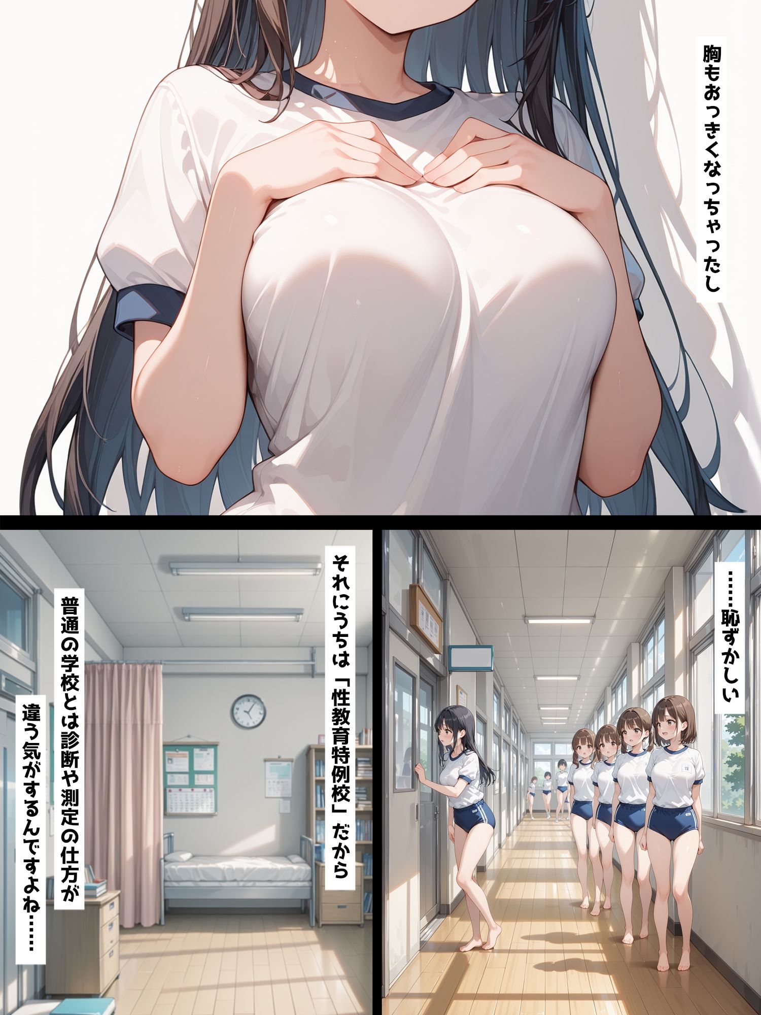 性教育学園X やりまくり！健康診断編1 vol.48【セリフ入有】 サンプル2ページ目