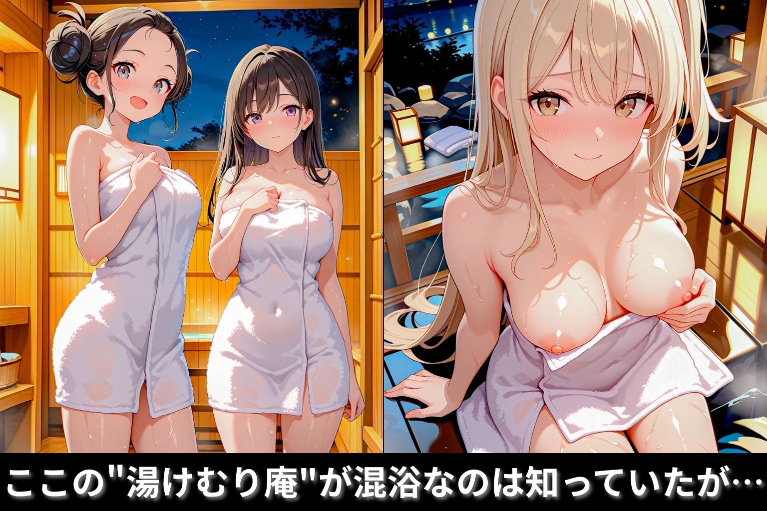 湯けむりハーレム温泉旅館〜美BODY発情女子達とヤリ放題の巻〜 サンプル1ページ目