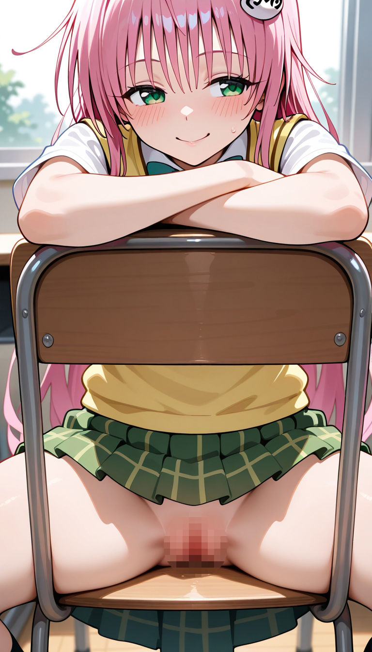 前の席のあの娘がすごいノーパンアピールしてくるラ〇＆ヤ〇編 サンプル3ページ目