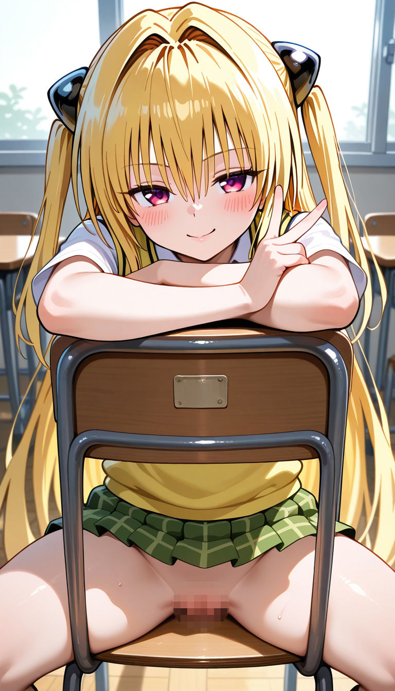 前の席のあの娘がすごいノーパンアピールしてくるラ〇＆ヤ〇編 サンプル5ページ目