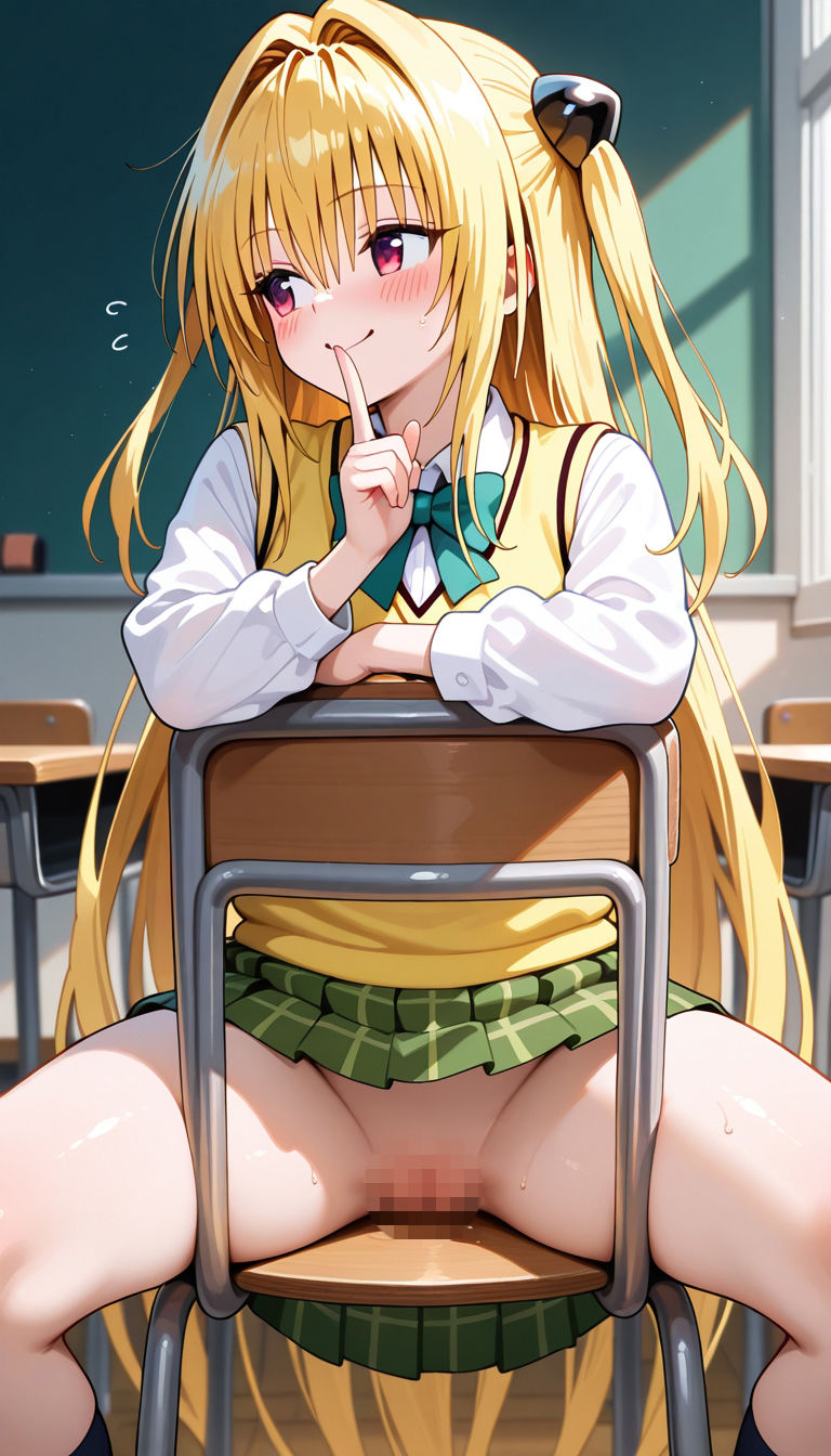 前の席のあの娘がすごいノーパンアピールしてくるラ〇＆ヤ〇編 サンプル6ページ目