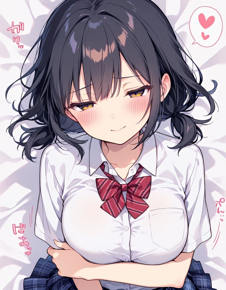 でかぱい彼女の黒髪ちゃんと、どきどき甘々えっち。vol.2【巨乳・制服・萌え/癒し】 サンプル1ページ目