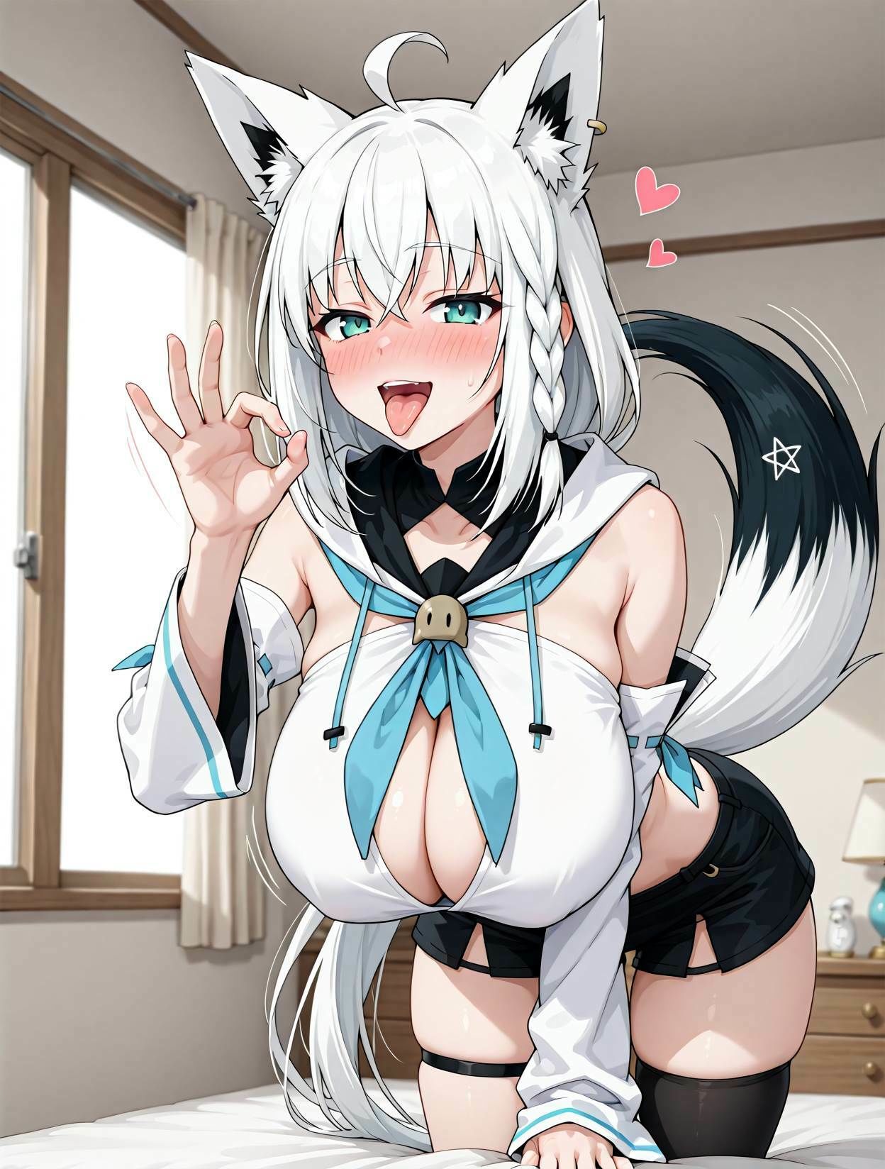 発情期の爆乳白上◯ブキとアヘ顔っくすCG集 サンプル1ページ目