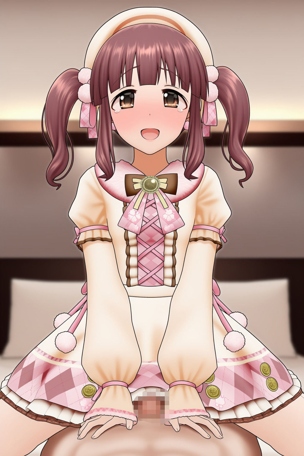 ふわもこ冬ワンピの天使系アイドルといちゃらぶエッチするイラスト集 サンプル2ページ目