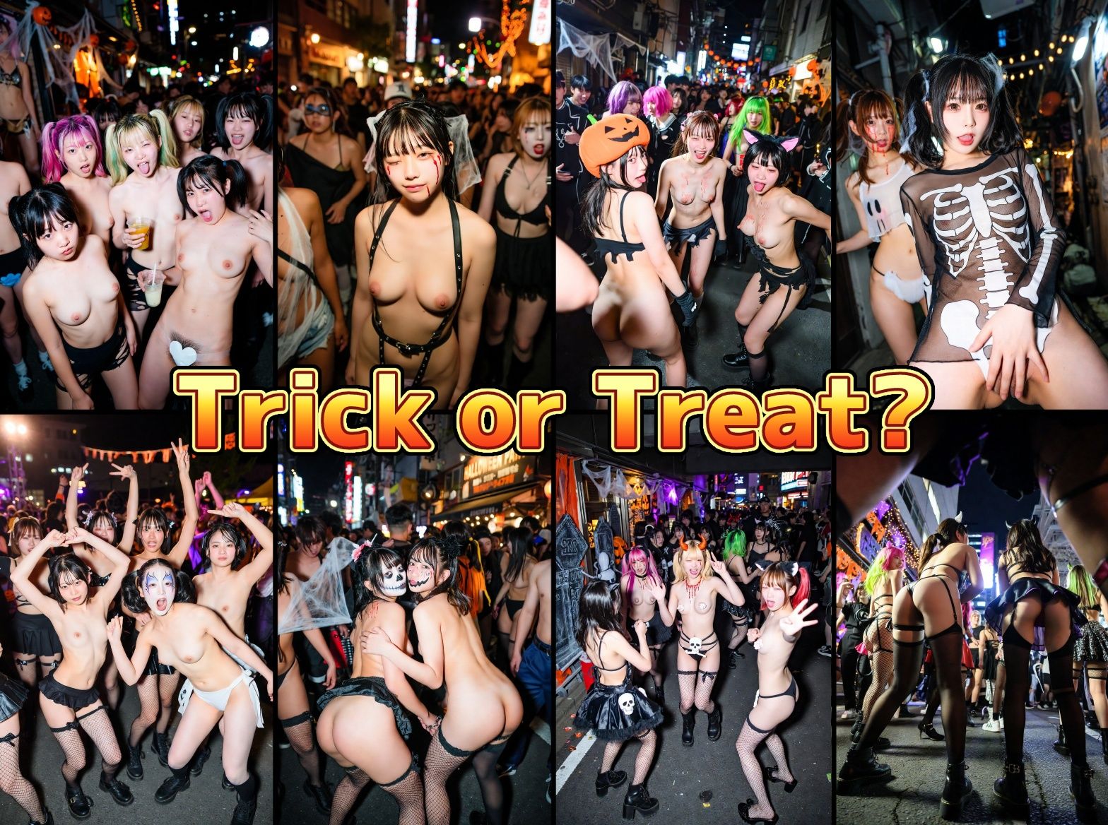 無規制ハロウィンナイト乱痴気大騒ぎ サンプル1ページ目