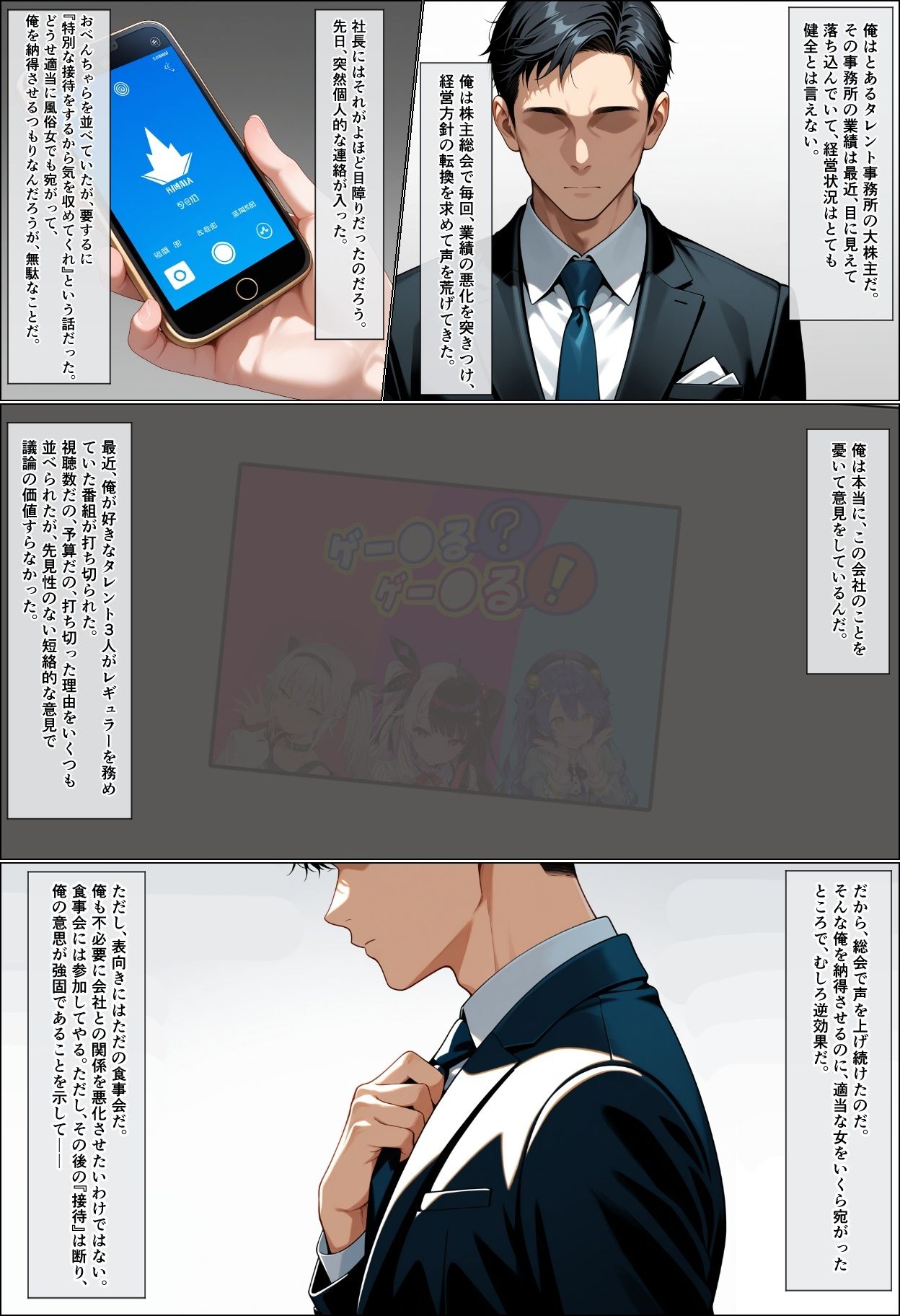 ウラでも？ゲー●る？ゲー●る！ 〜3人娘と性接待で4Pえっち〜 サンプル1ページ目