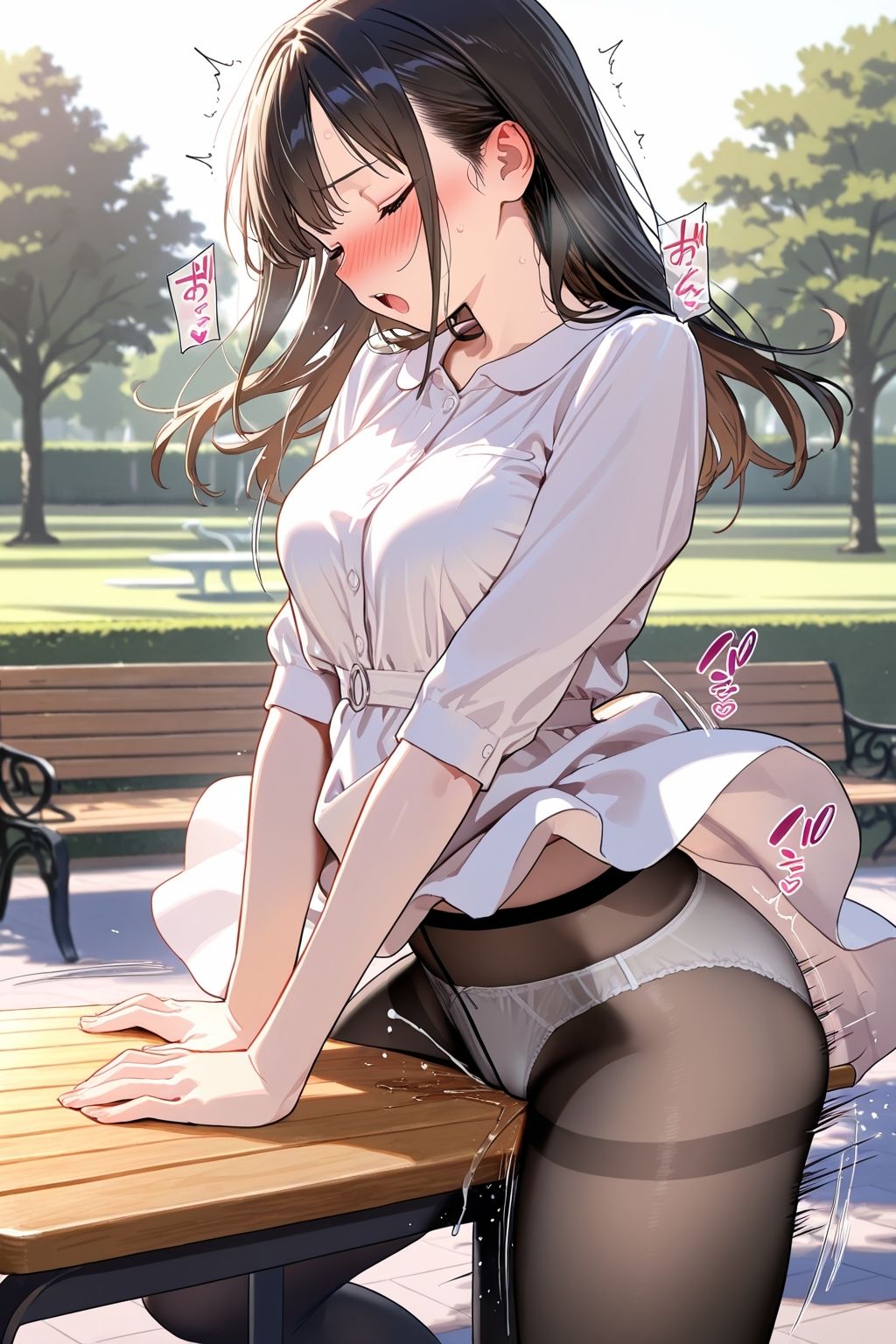 【角オナニー】我慢できない女の子パート（2）〜黒ストッキングもあるよ編 サンプル4ページ目