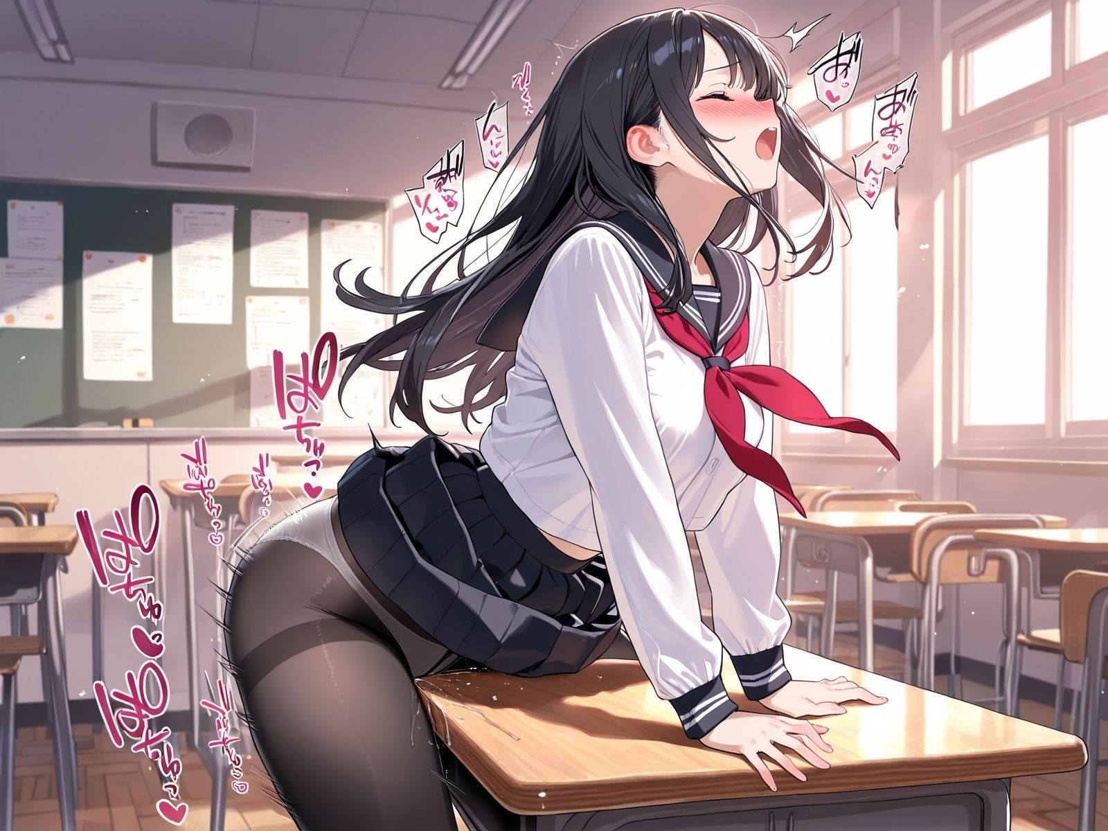 【角オナニー】我慢できない女の子パート（2）〜黒ストッキングもあるよ編 サンプル9ページ目