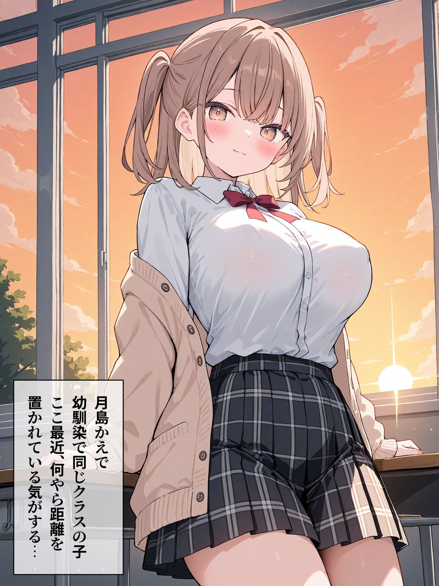 幼馴染が両親のいない家に誘ってきた件 月島かえで編 サンプル1ページ目