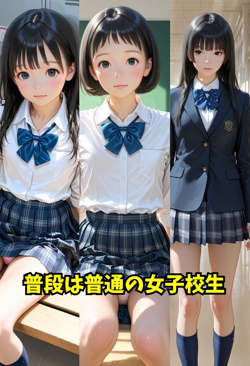 異常な性癖を持つ目隠し女子校生 サンプル1ページ目