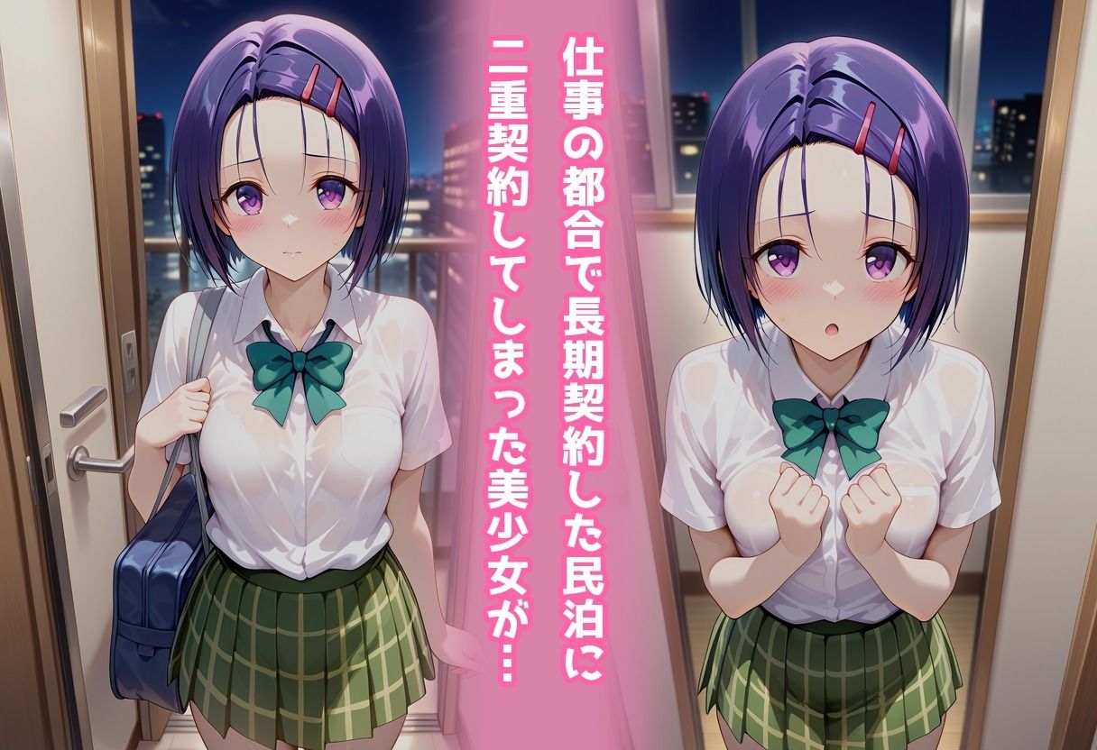 民泊トラブル！？…美少女と突然の強●ルームシェア性活 〜西●寺春菜編〜 サンプル1ページ目