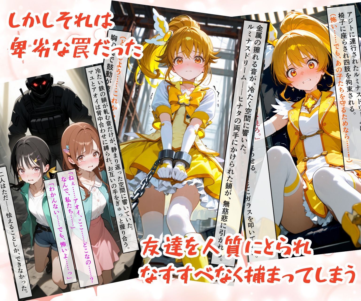 魔法少女ルミナスドリーム 完全敗北 -戦友ノ罠ニ堕チル- サンプル4ページ目