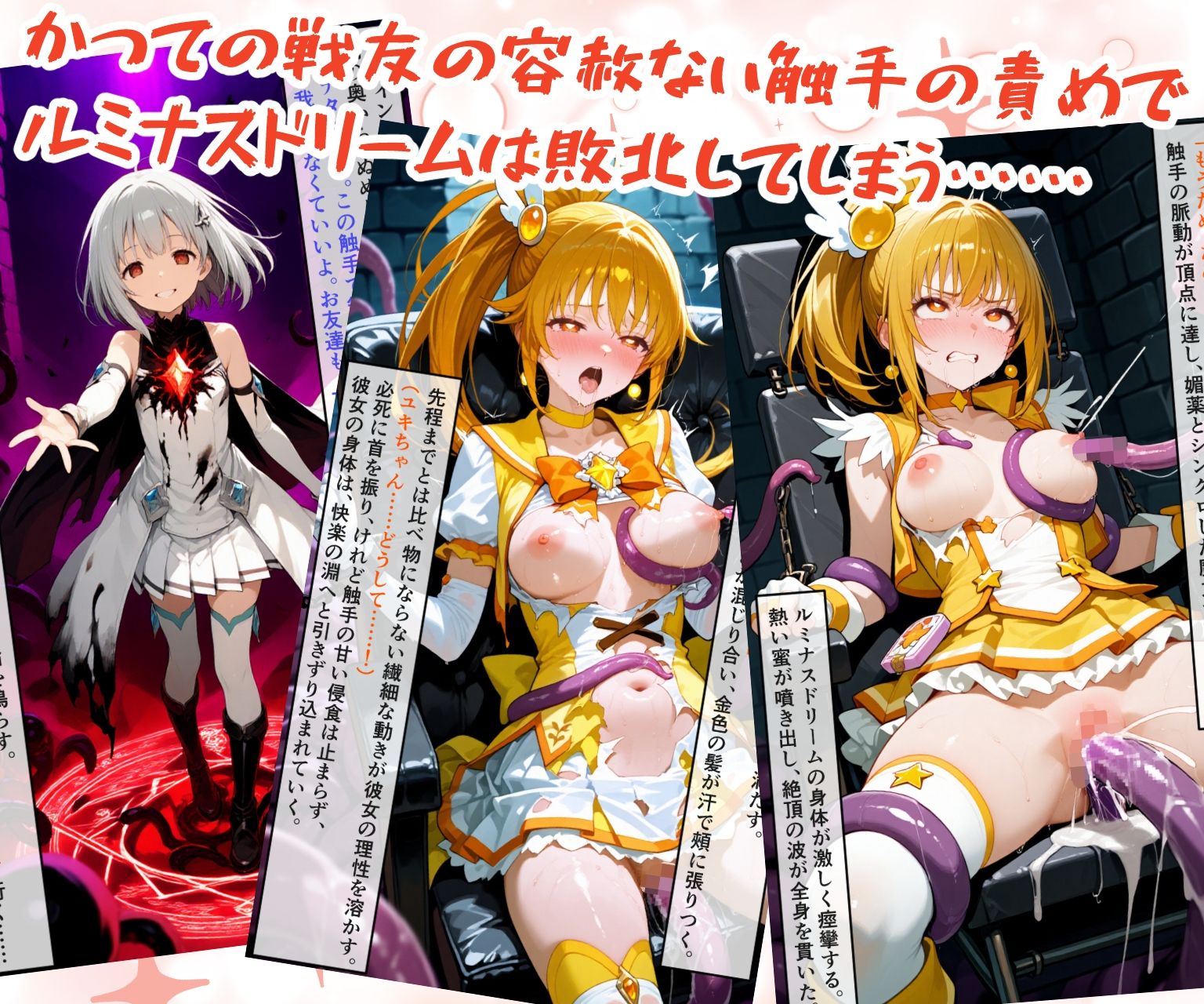 魔法少女ルミナスドリーム 完全敗北 -戦友ノ罠ニ堕チル- サンプル6ページ目
