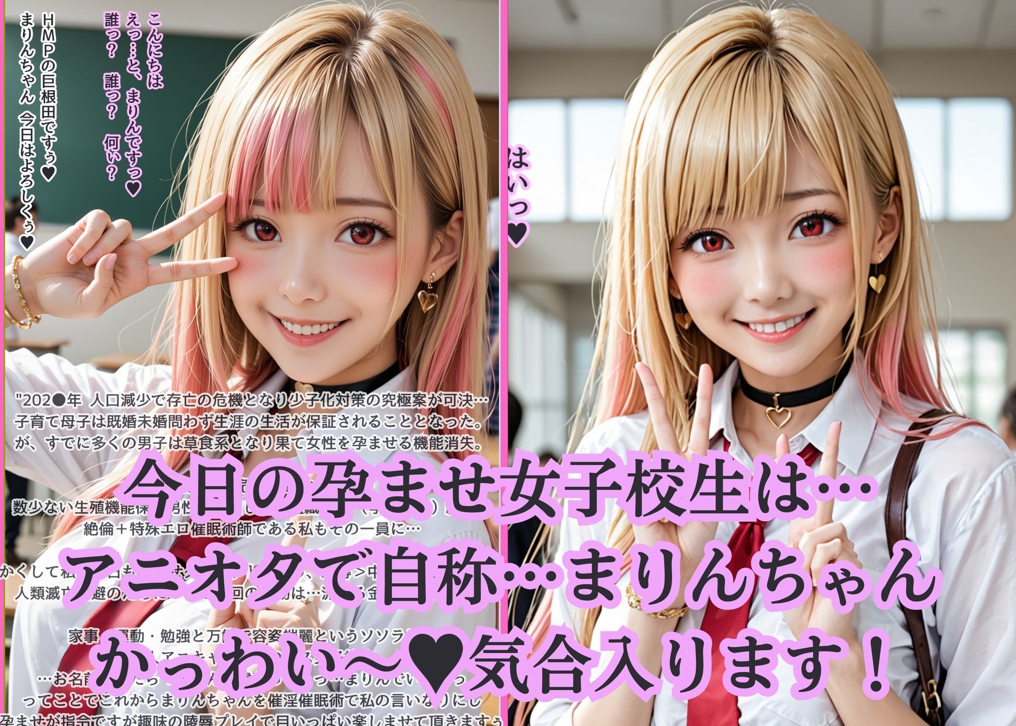 グラビア版:寝取り！中出し！孕ませ！巨乳女子校生  まりんちゃん サンプル2ページ目