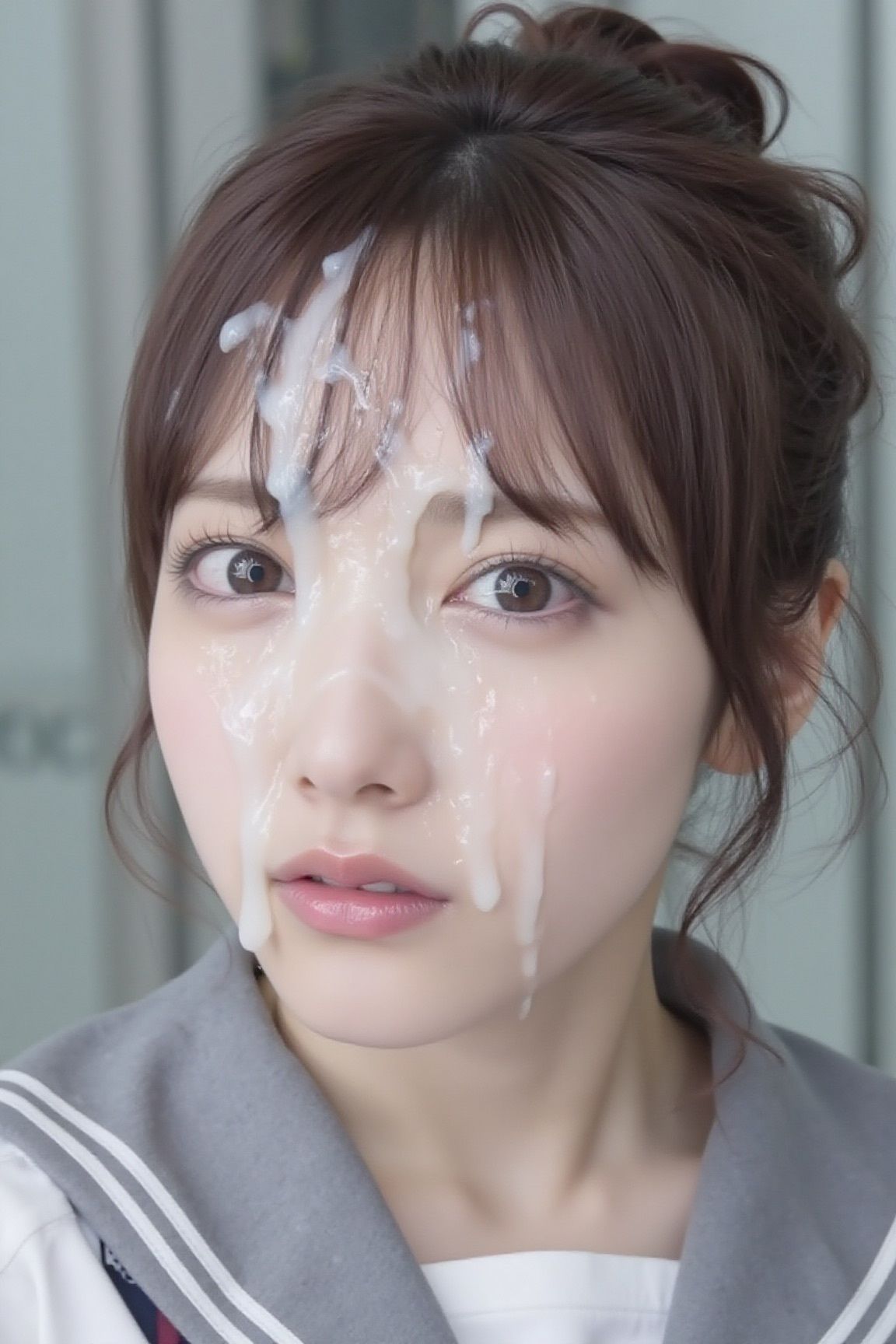 可愛いJKの顔面にひたすらザーメンぶっかけ！7 サンプル5ページ目