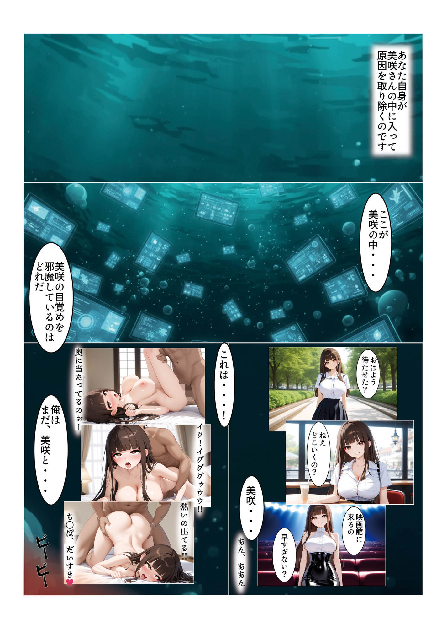 転生美女計画 RE:body 彼女の中で取り残された俺は目覚めると彼女になっていた サンプル2ページ目