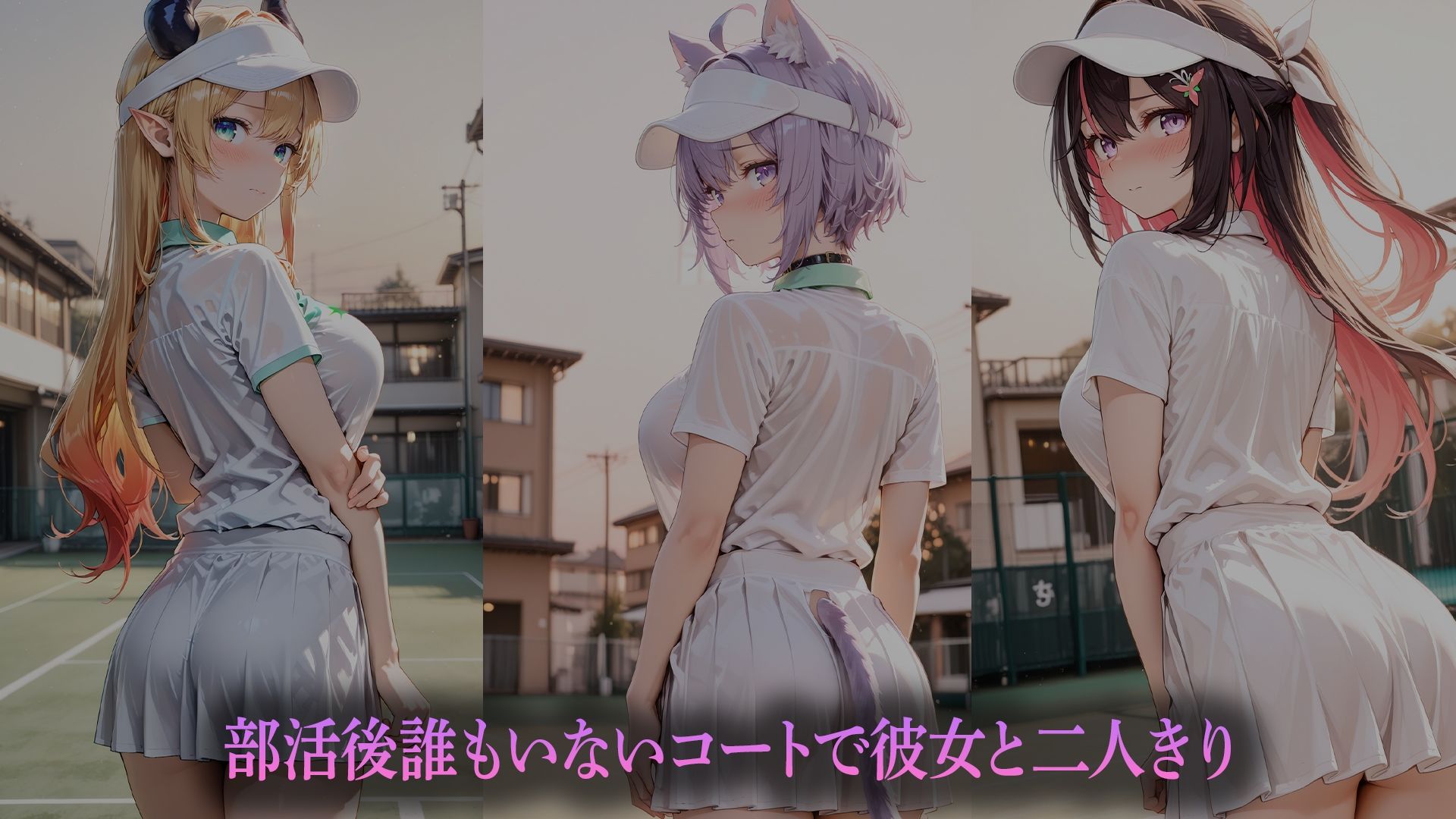 テニス部彼女と放課後えっち2〜夕暮れの青春性交〜    （ホ●ライブバージョン＋α） サンプル1ページ目