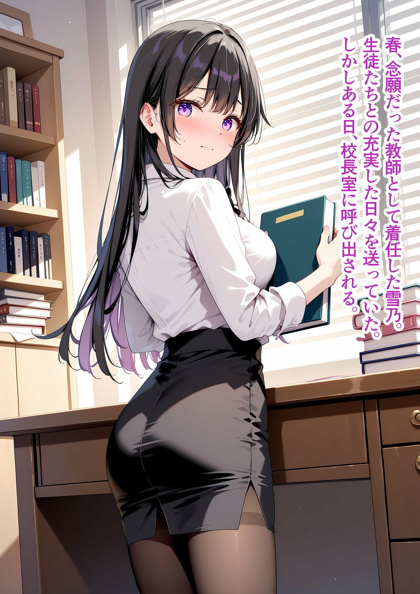 性処理学園〜雪乃編〜清楚な新人教師をハメまくったら涙目イキ狂い淫乱教師になった話 サンプル1ページ目
