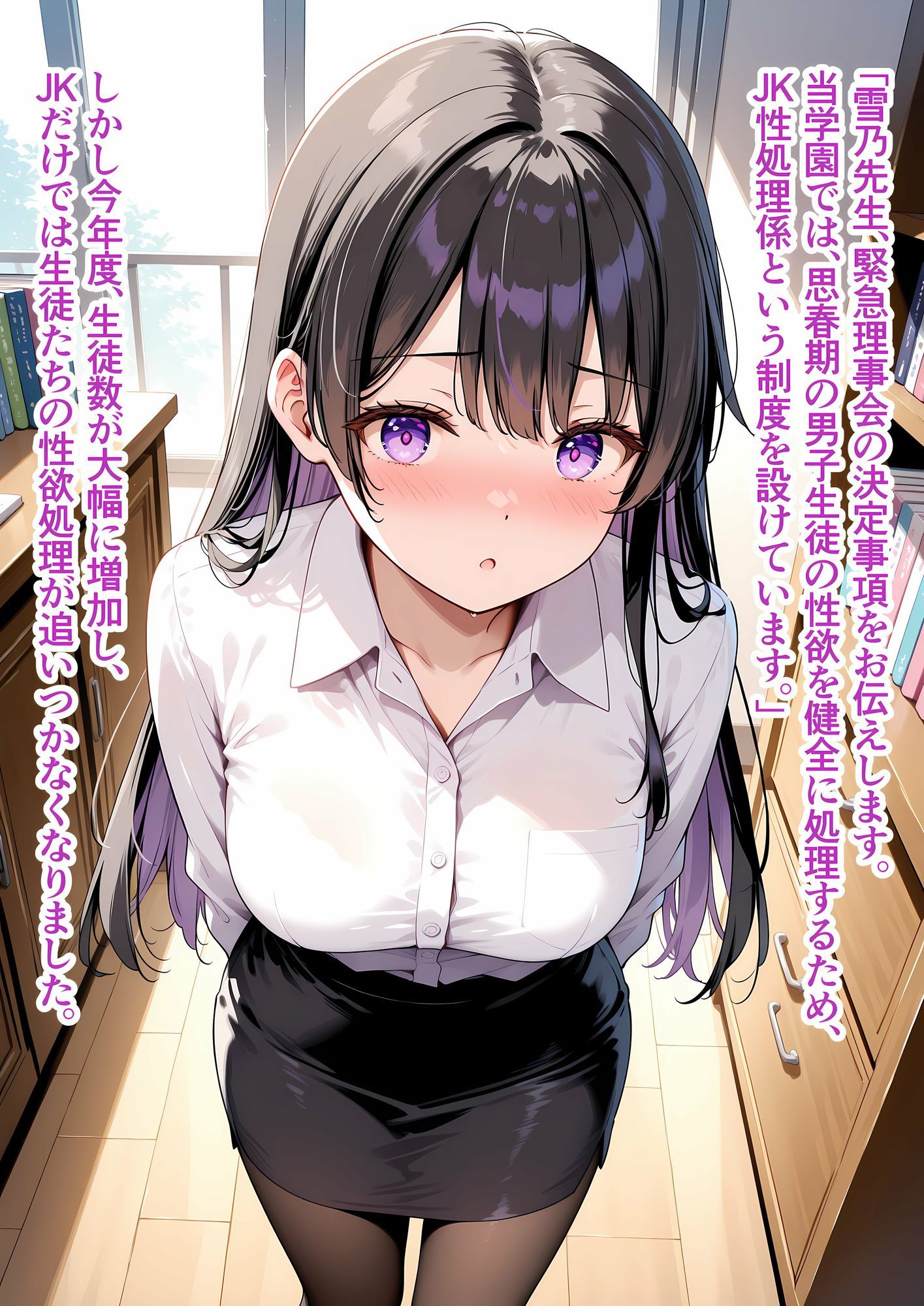 性処理学園〜雪乃編〜清楚な新人教師をハメまくったら涙目イキ狂い淫乱教師になった話 サンプル2ページ目