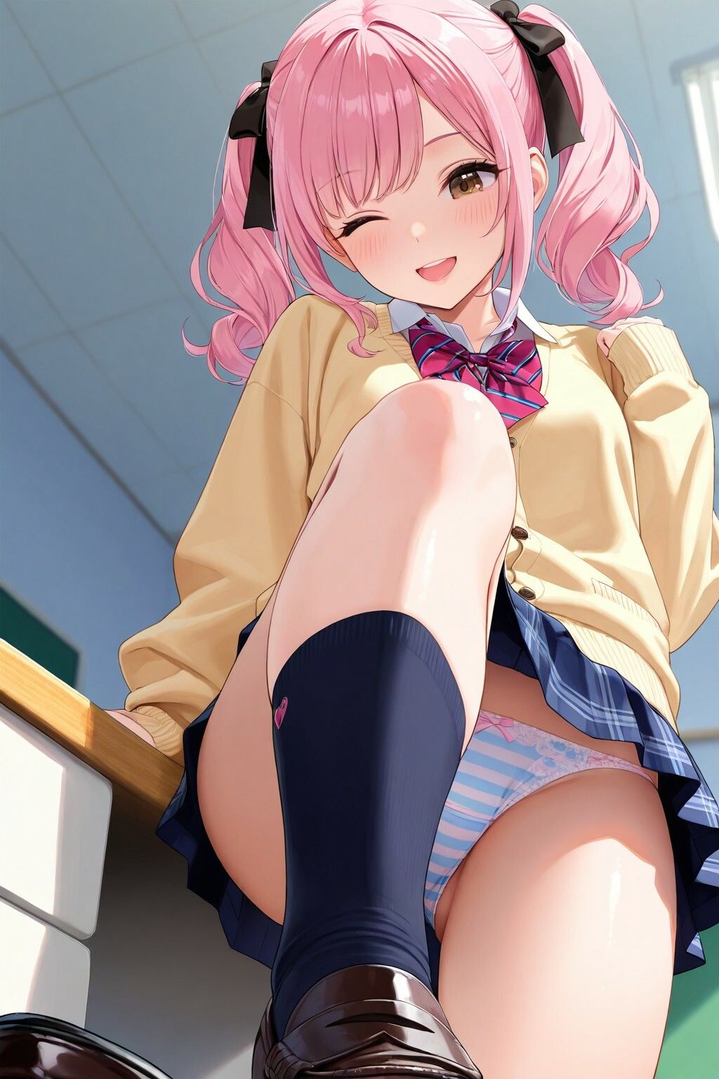 黒ハイソックスJKの踏みつけパンチラ サンプル9ページ目