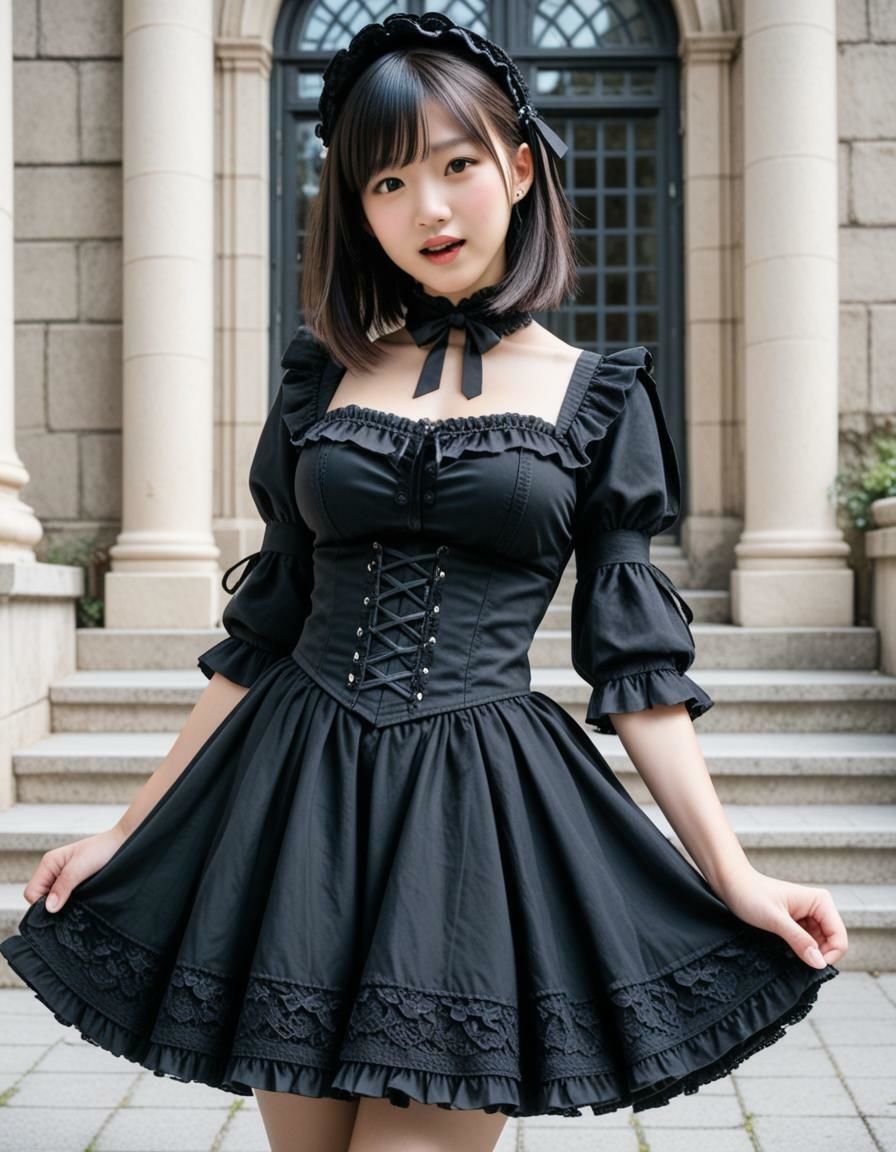 ゴスロリとエッチ（223枚）【実写系AI超リアルCG集EX】 サンプル1ページ目
