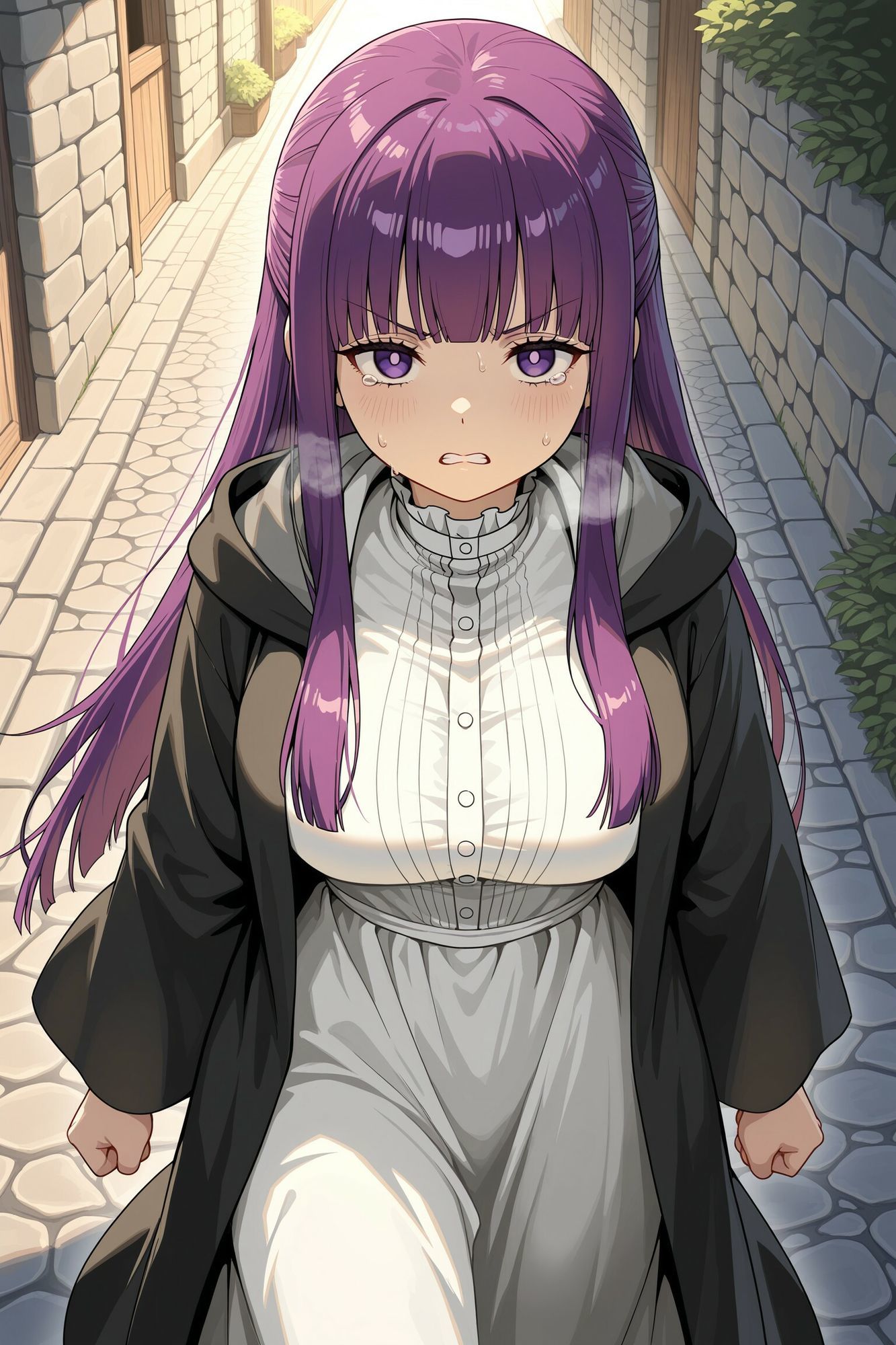 魔法使いの女達をビビらせて 言う事聞くまで尊厳破壊する話【葬送のフ◯ーレン篇】 サンプル5ページ目