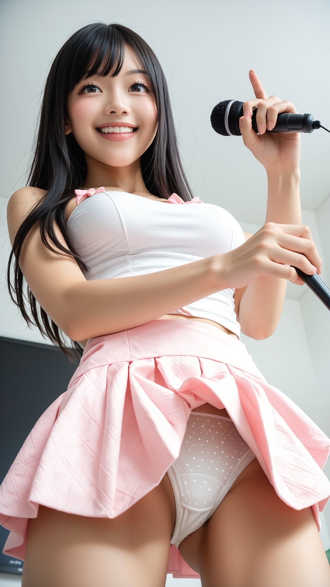 【動画】カラオケボックス パンチラ  〜アイドル風コスプレ巨乳女子 編〜 サンプル1ページ目