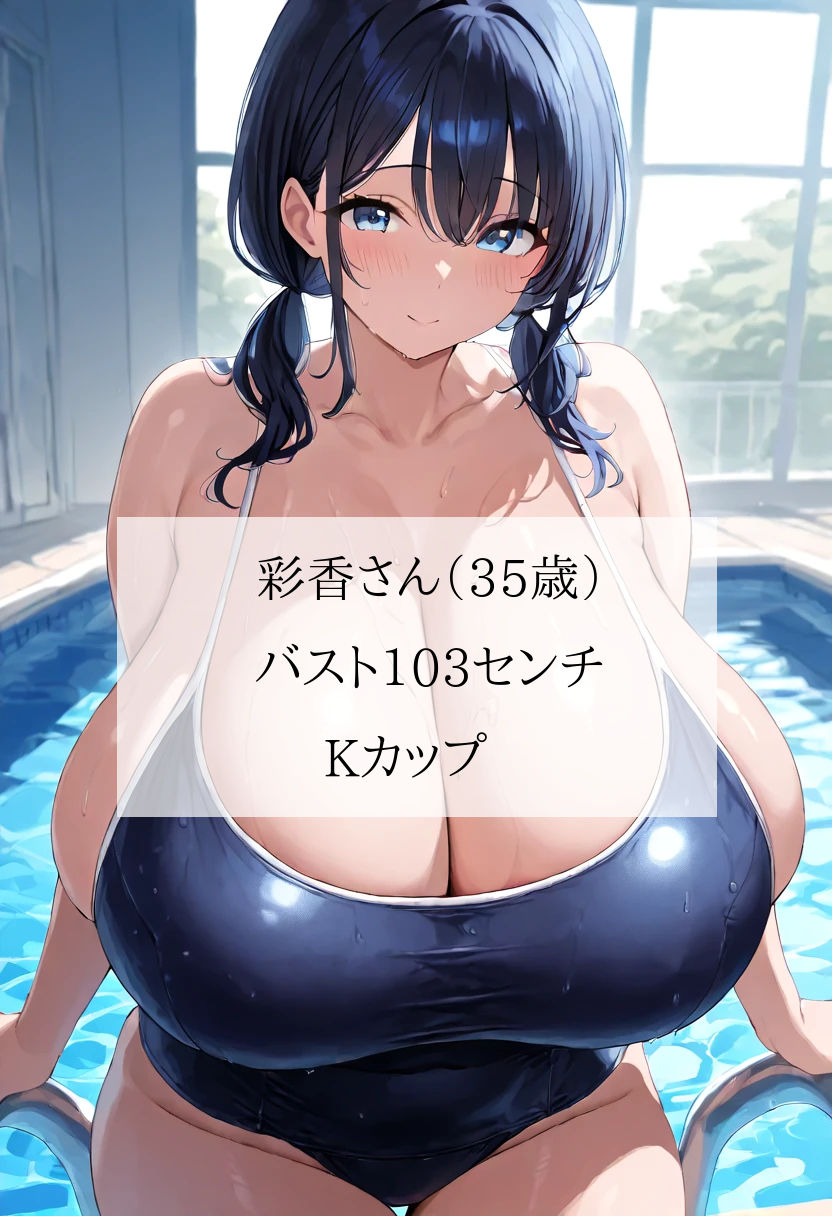 爆乳人妻スイミングスクール〜チンポ中毒のスク水熟女に毎日搾精されるインストラクターのボク＜セリフ付CG集＞ サンプル10ページ目