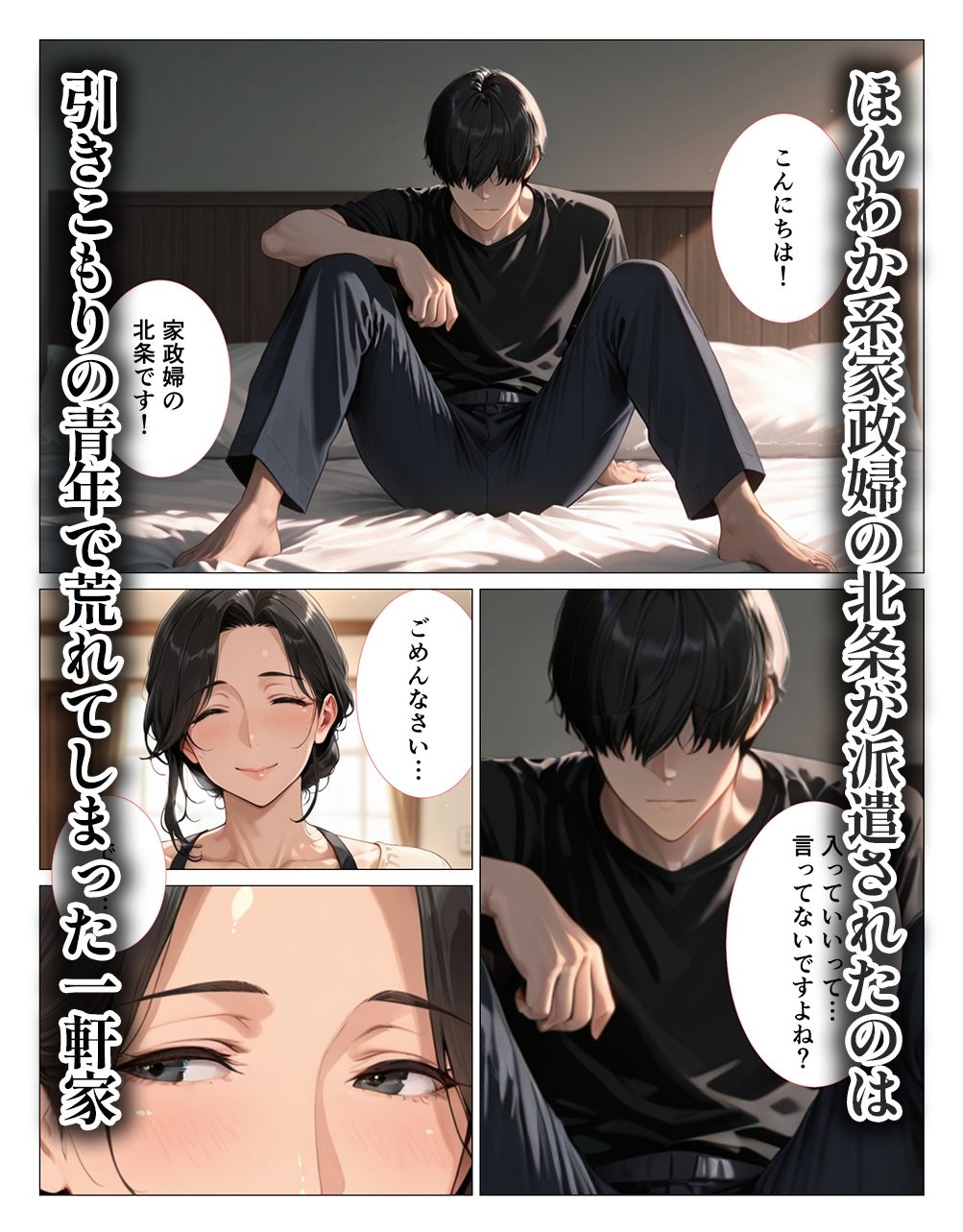 家政婦・北条は征服したがり！ーほんわか家政婦が引きこもりの筆下ろしをしてくれましたー サンプル1ページ目