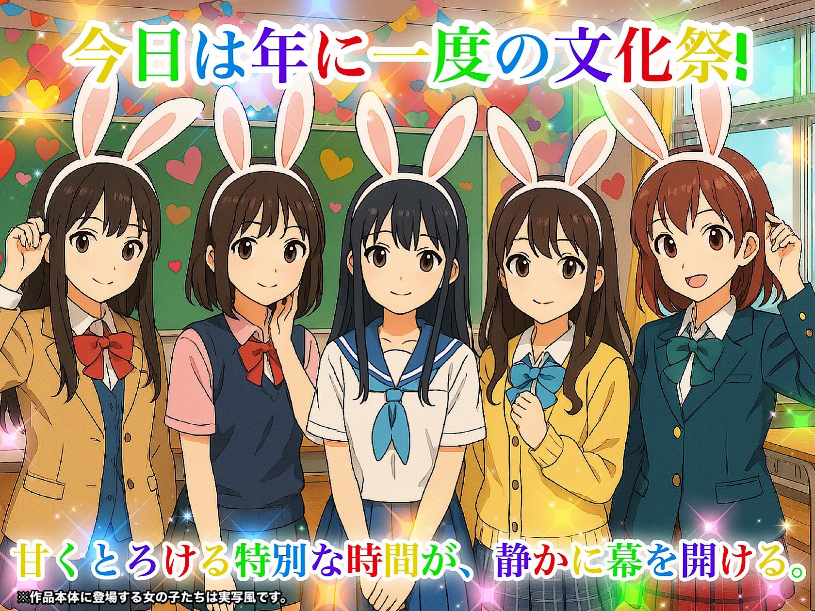 『星恋ヶ丘女学院』裏文化祭1年3組秘密のうさぎ娘喫茶店〜飼い主様本日はどのおま◯こをご注文ですか？〜 サンプル8ページ目