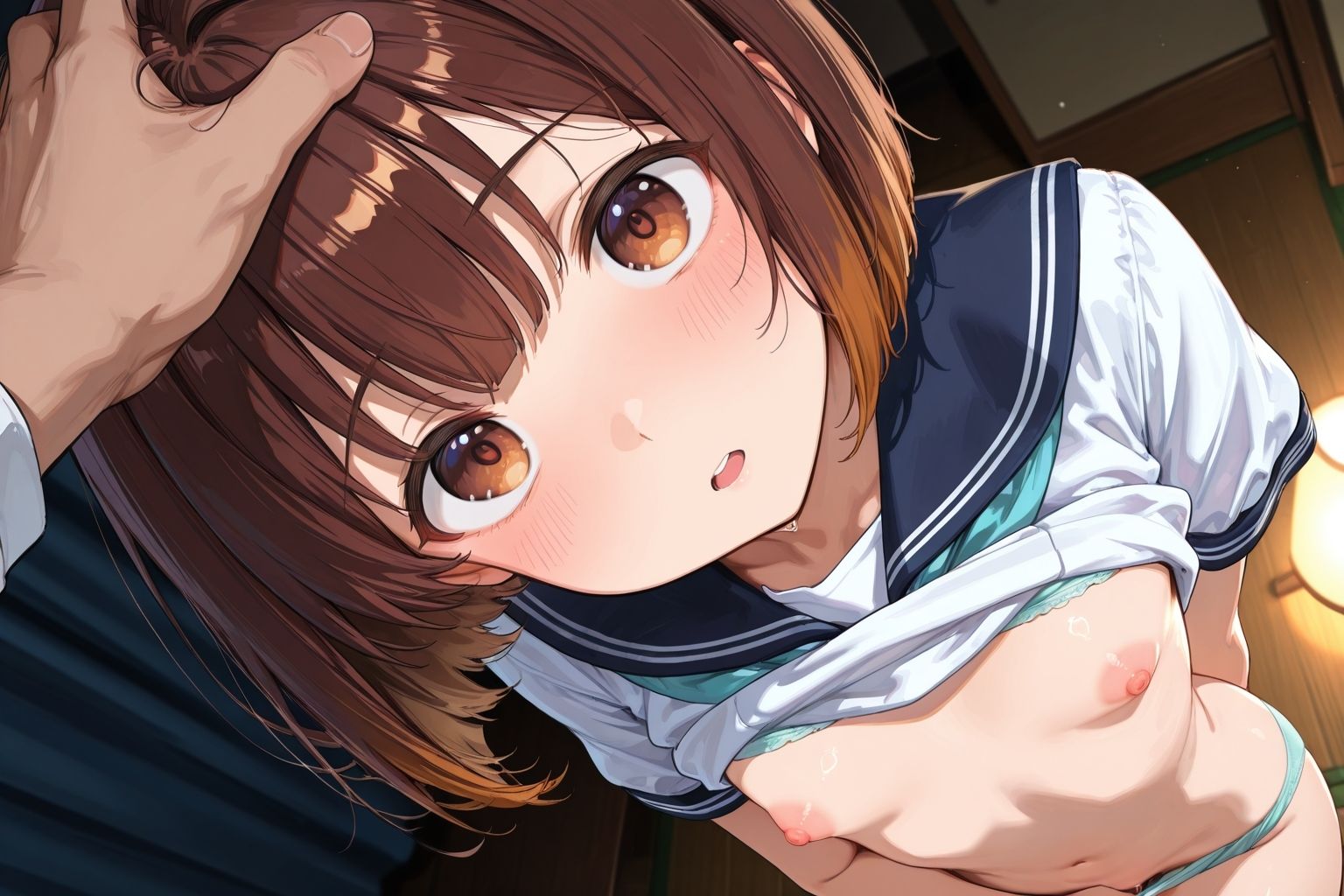 セーラー服は脱がなくていいよ  着たまま中出し サンプル1ページ目