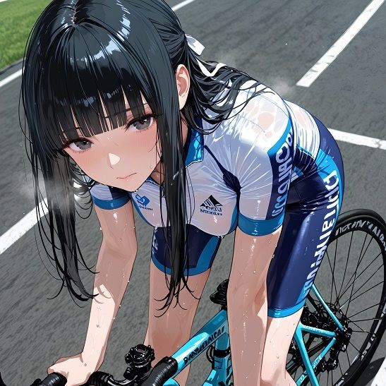スポーツ女子セクシーイラスト集『女子自転車選手坂本詩織』 サンプル1ページ目