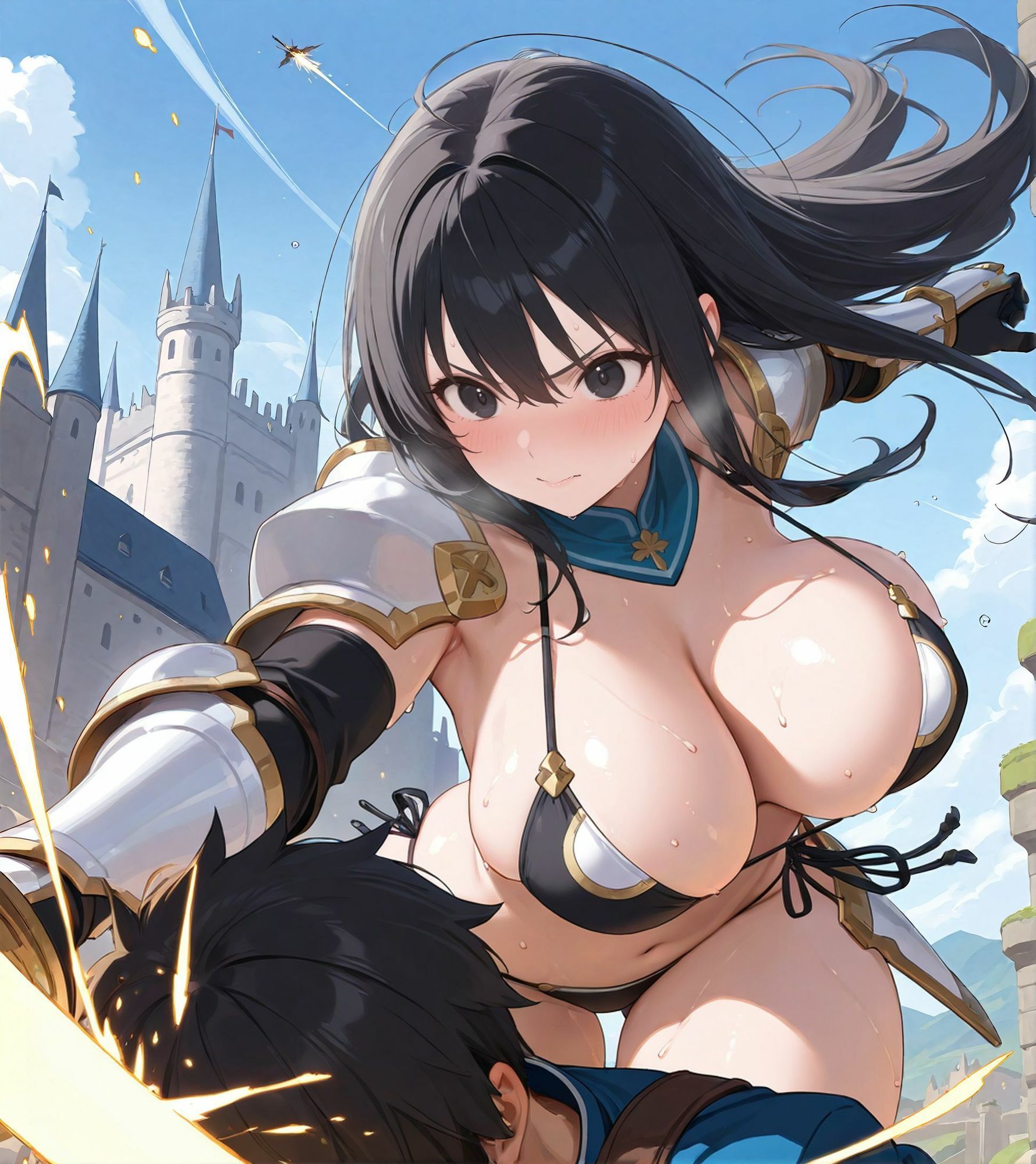 ビキニアーマー騎士ちゃん サンプル2ページ目