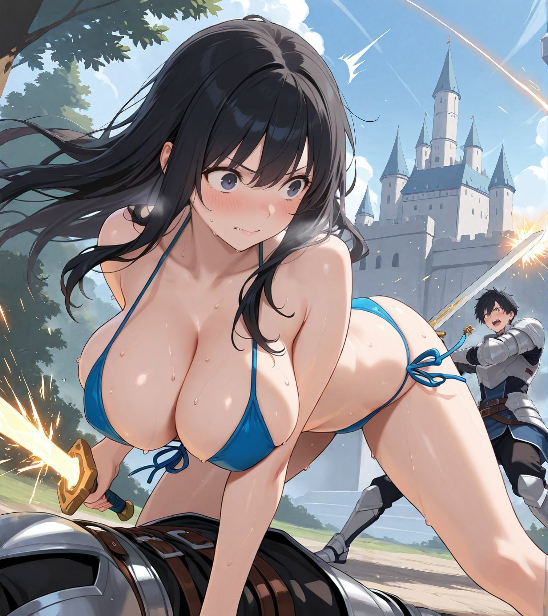 ビキニアーマー騎士ちゃん サンプル3ページ目