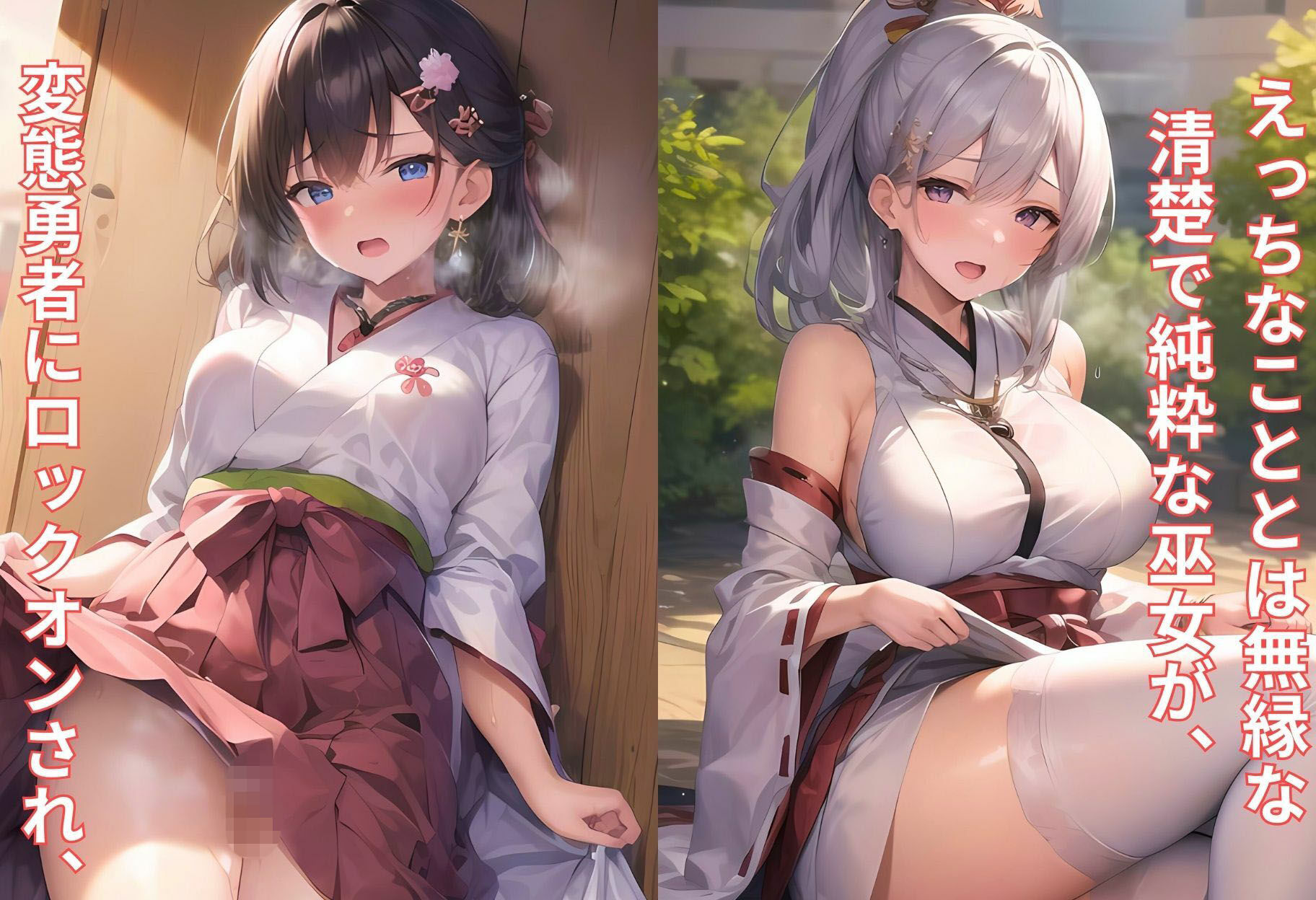 神聖な巫女がチン棒に服従した件【総集編】 サンプル1ページ目